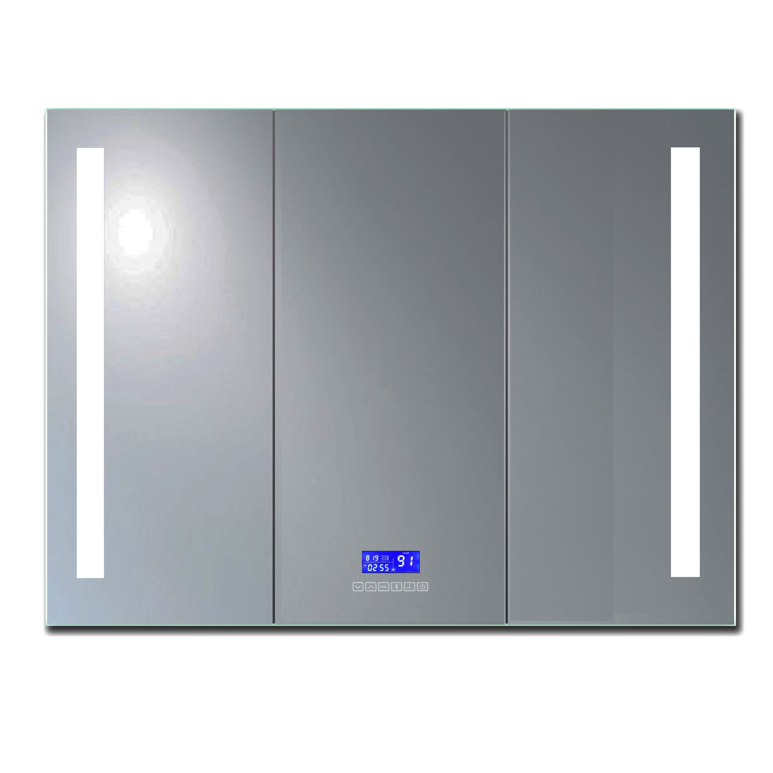 ALFI brand  ABMC4228BT 42" x 28" Triple Door LED Light Bluetooth Medicine Cabinet