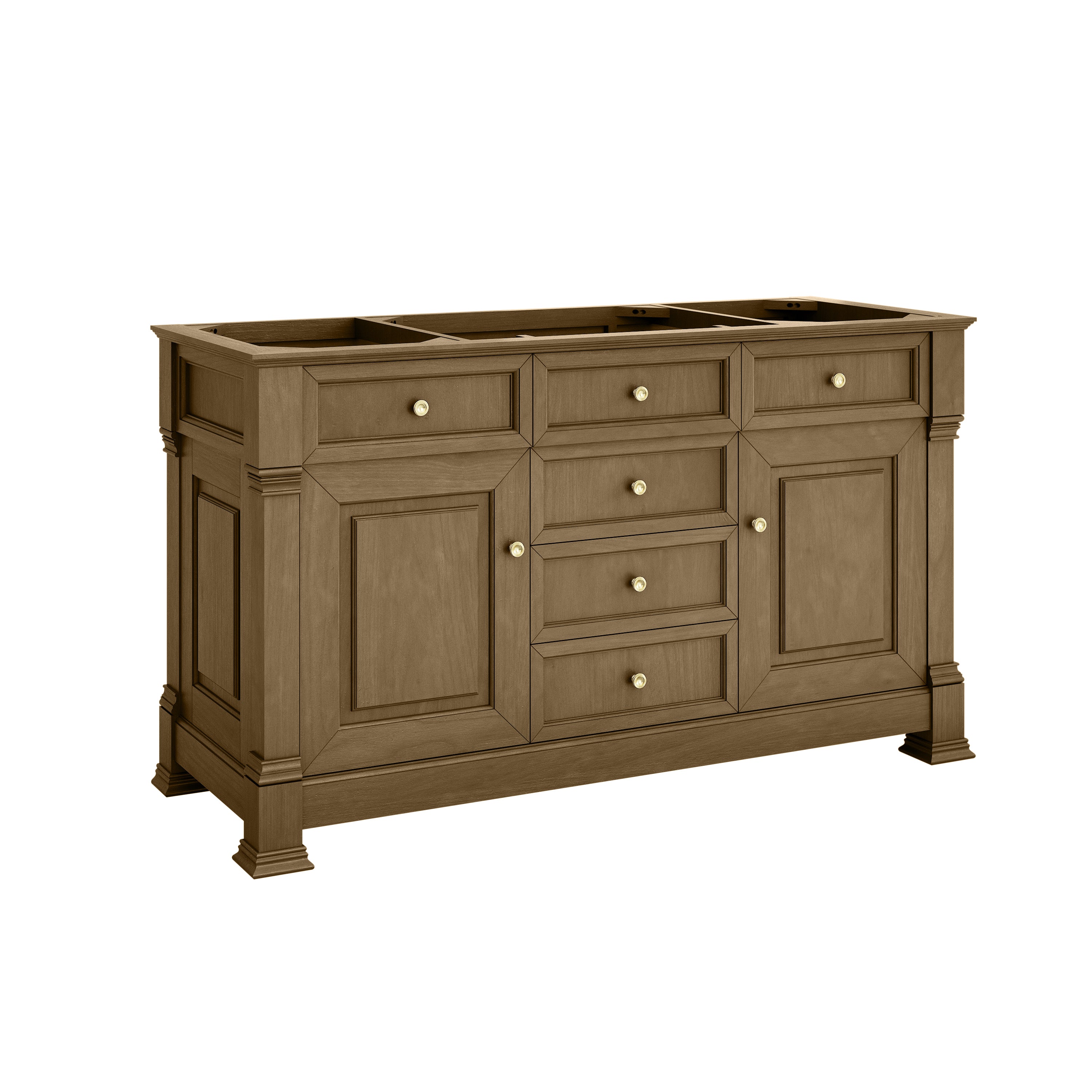 James Martin Brookfield 60" Single Vanity in Honey Oak with 3cm Countertop