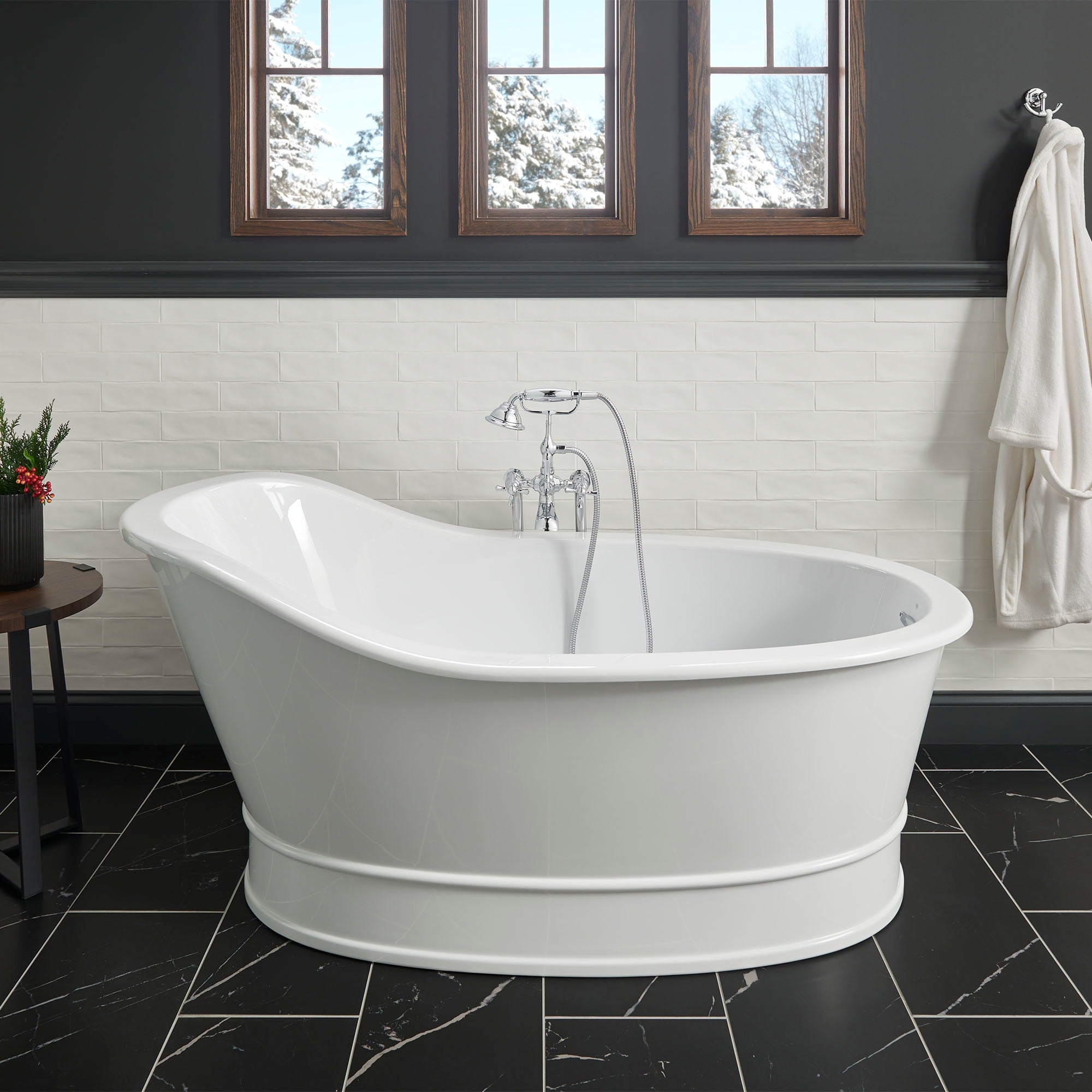 MAIDSTONE | DXV 66 Inch Oak Hill Acrylic Freestanding Bathtub