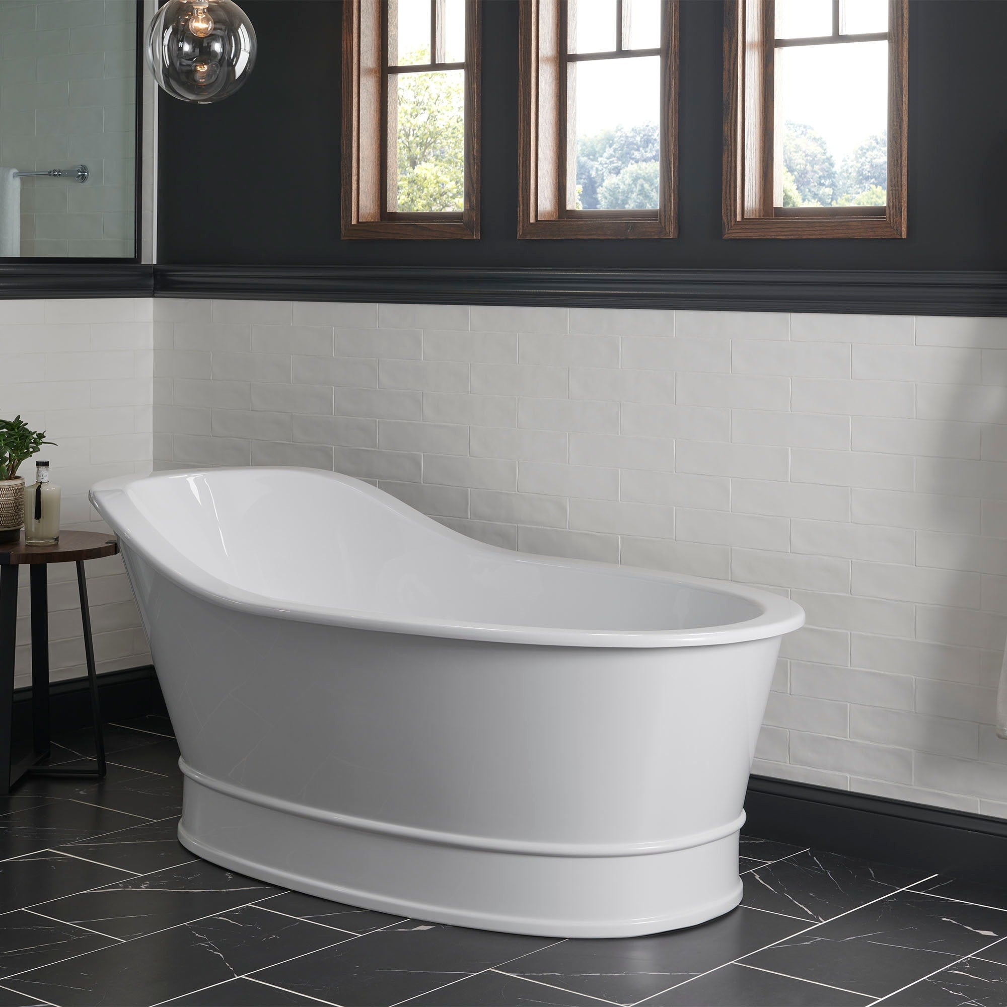 MAIDSTONE | DXV 66 Inch Oak Hill Acrylic Freestanding Bathtub