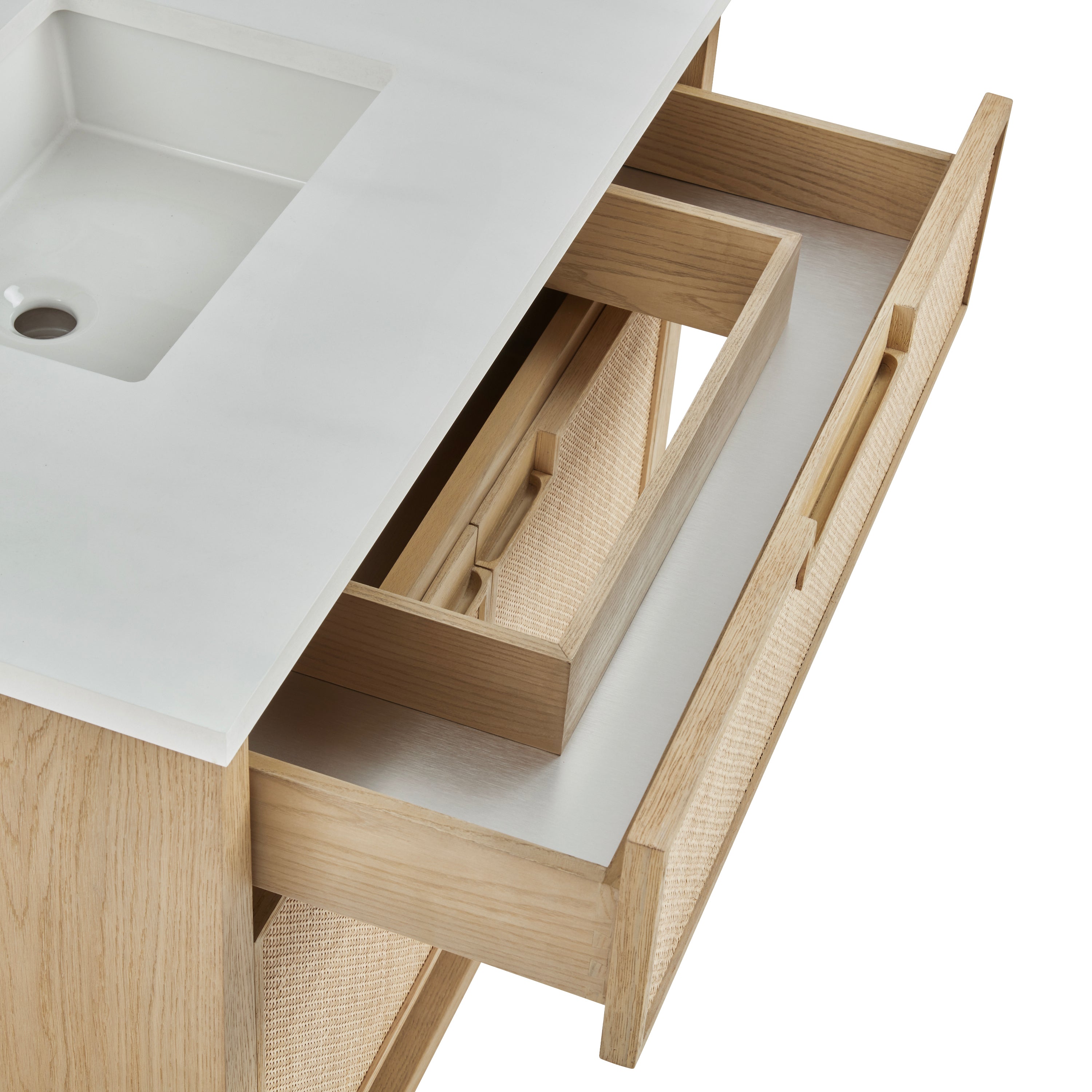 James Martin Solene 36" Single Vanity in Seaside Oak with 3cm Countertop
