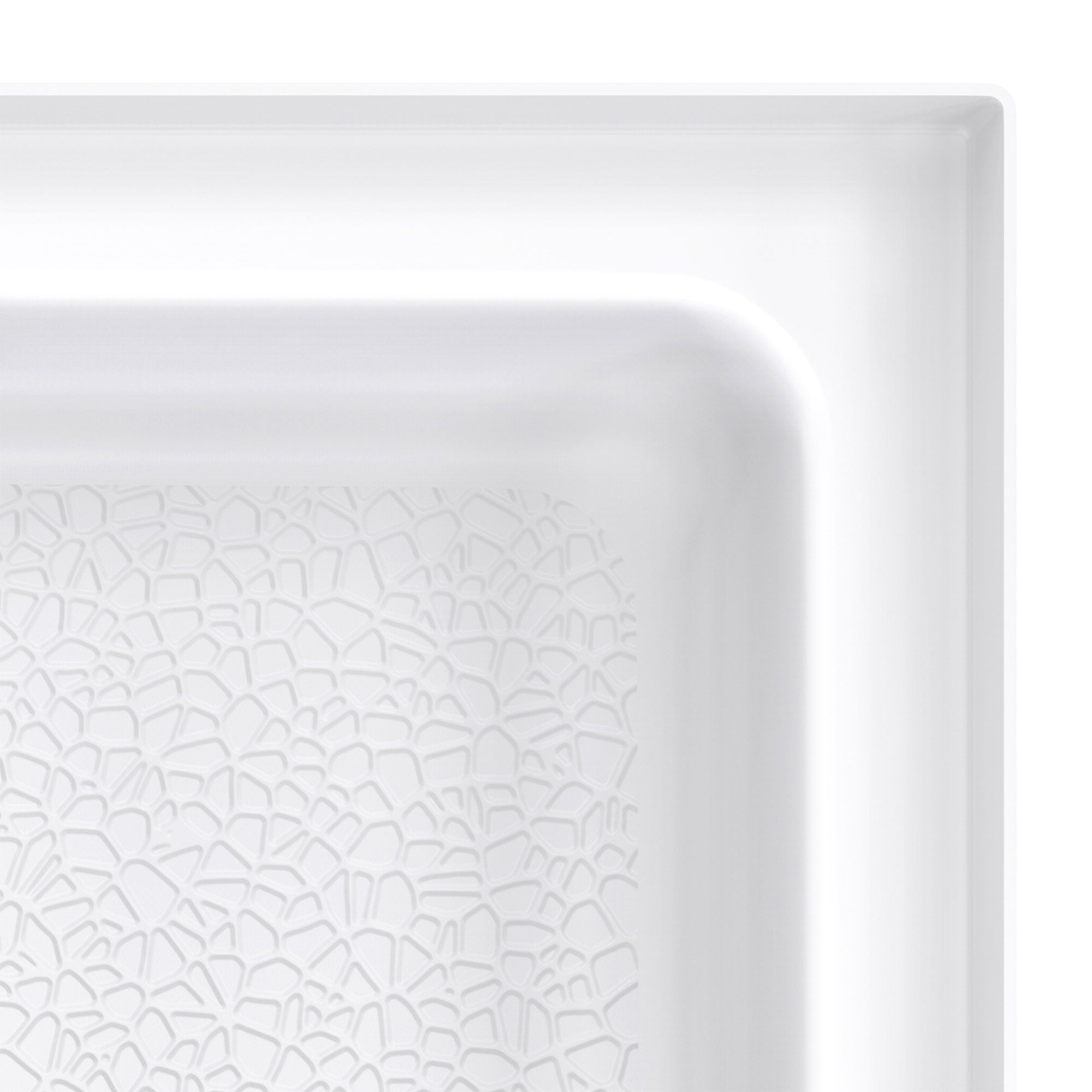 DreamLine DreamStone 34 inch D x 54 inch W Center Drain Shower Base