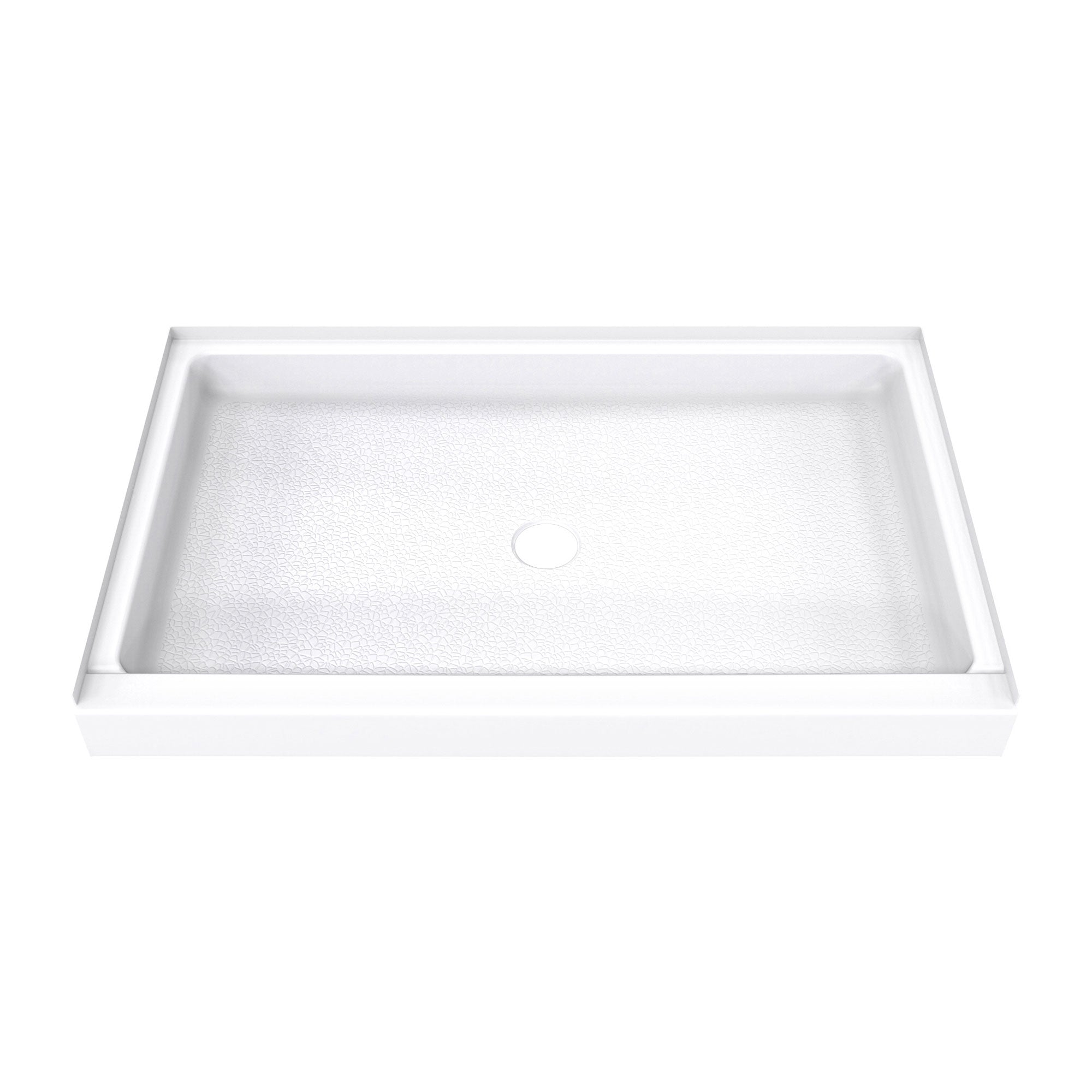 DreamLine DreamStone 34 inch D x 54 inch W x 5 1/2 inch H Center Drain Single Threshold Shower Base