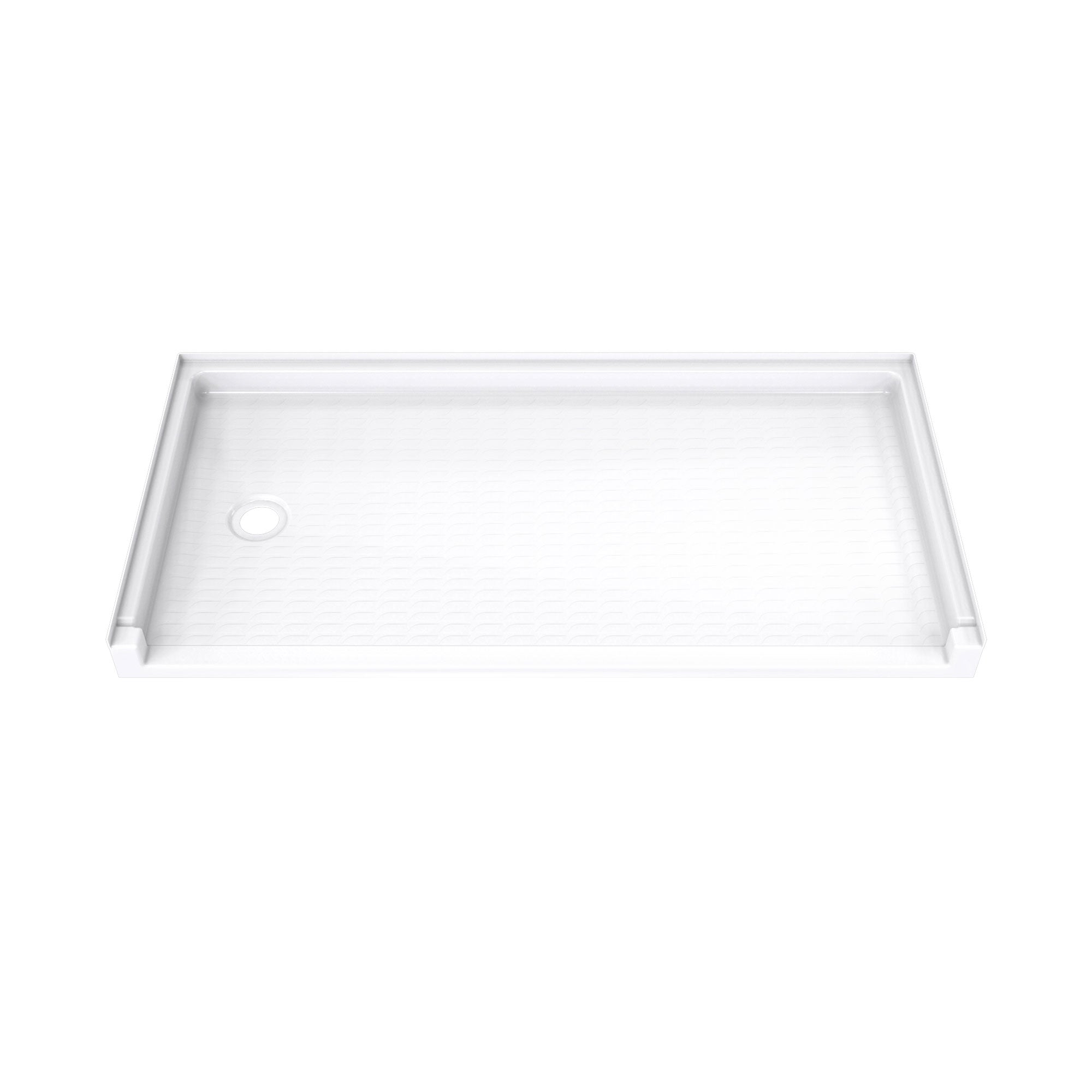 DreamLine DreamStone 30 inch D x 60 inch W x 4 3/16 inch H Drain Single Threshold Shower Base