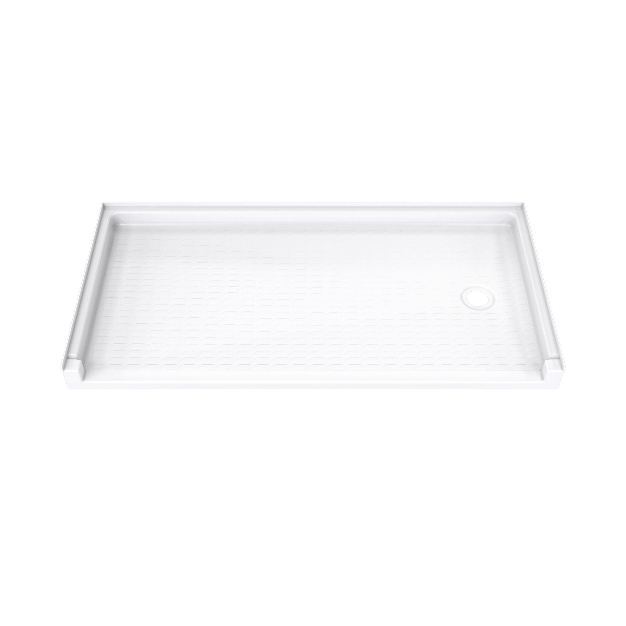 DreamLine DreamStone 30 inch D x 60 inch W x 4 3/16 inch H Drain Single Threshold Shower Base