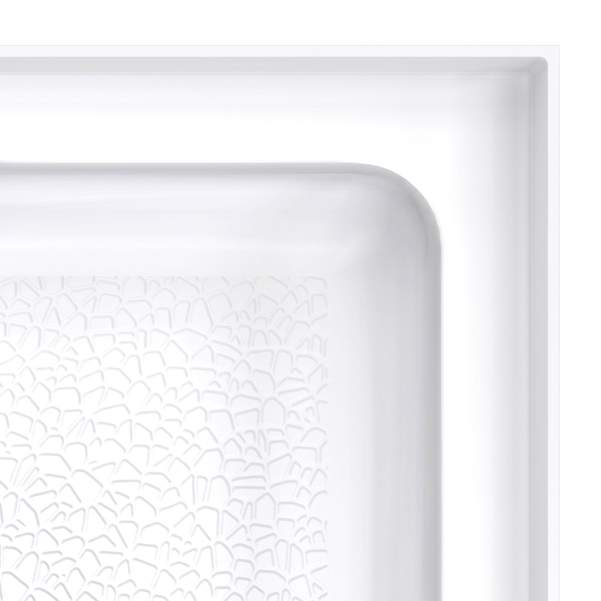 DreamLine DreamStone 36 inch D x 36 inch W x 5 1/2 inch H Center Drain Double Threshold Shower Base