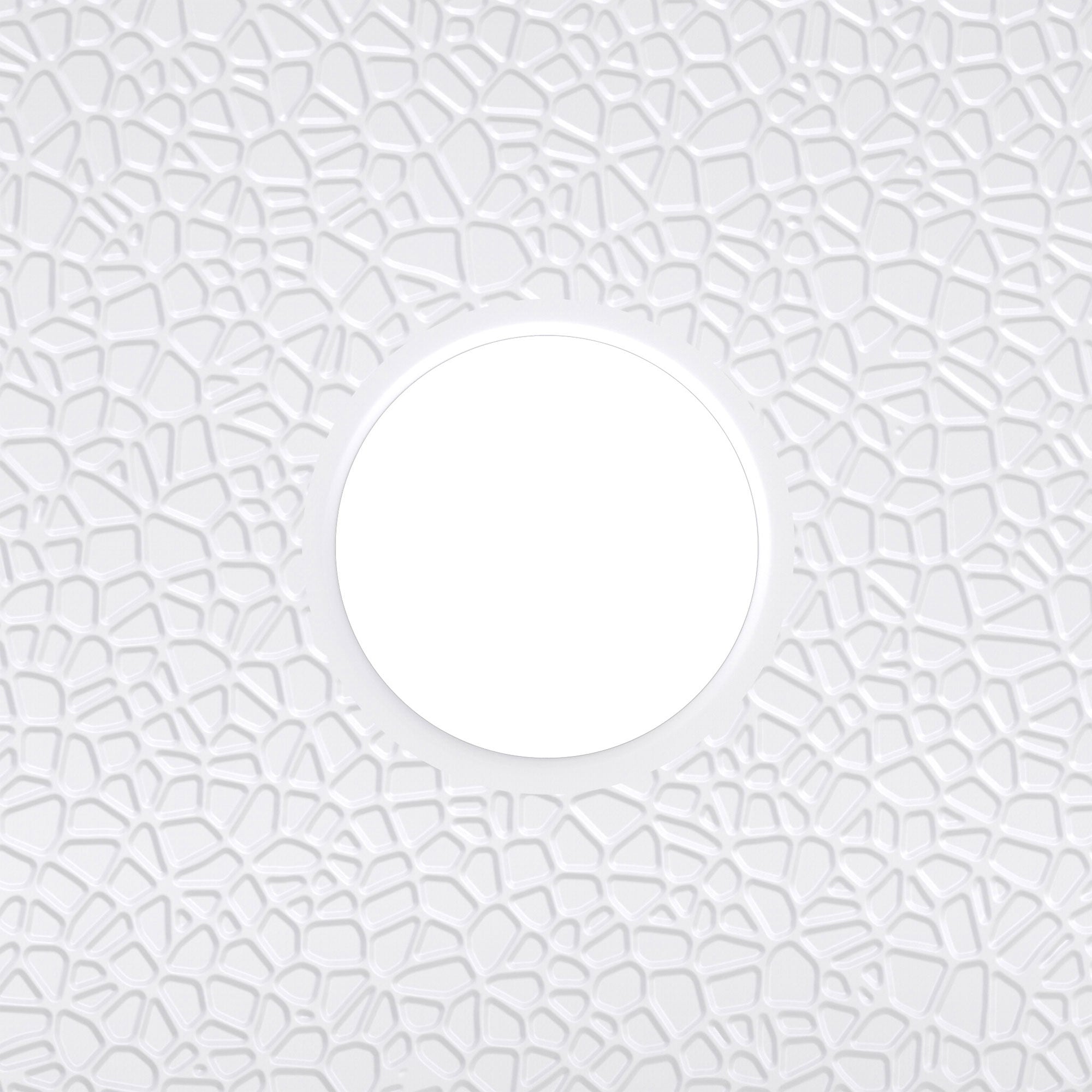 DreamLine DreamStone 36 inch D x 36 inch W x 5 1/2 inch H Center Drain Double Threshold Shower Base