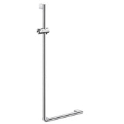 LIVING - Grab Bar, L-shaped, Left, Chromed stainless steel, 1230 x 530 mm