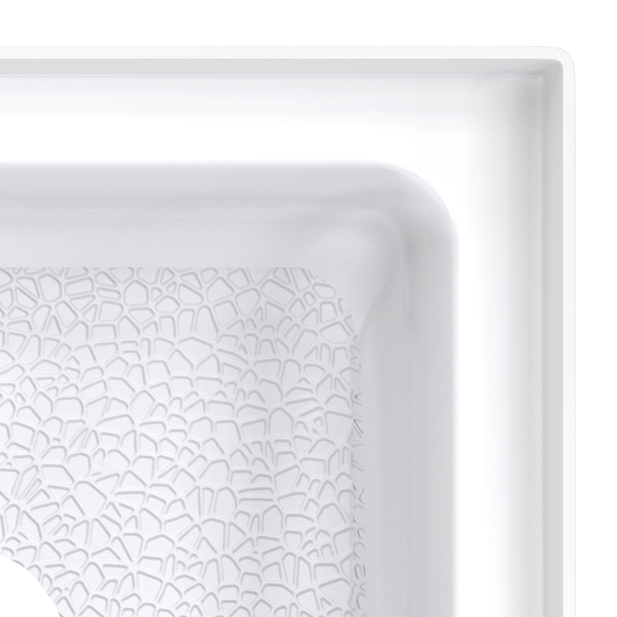 DreamLine DreamStone 36 inch D x 36 inch W Center Drain Shower Base and Traditional Subway Wall Kit