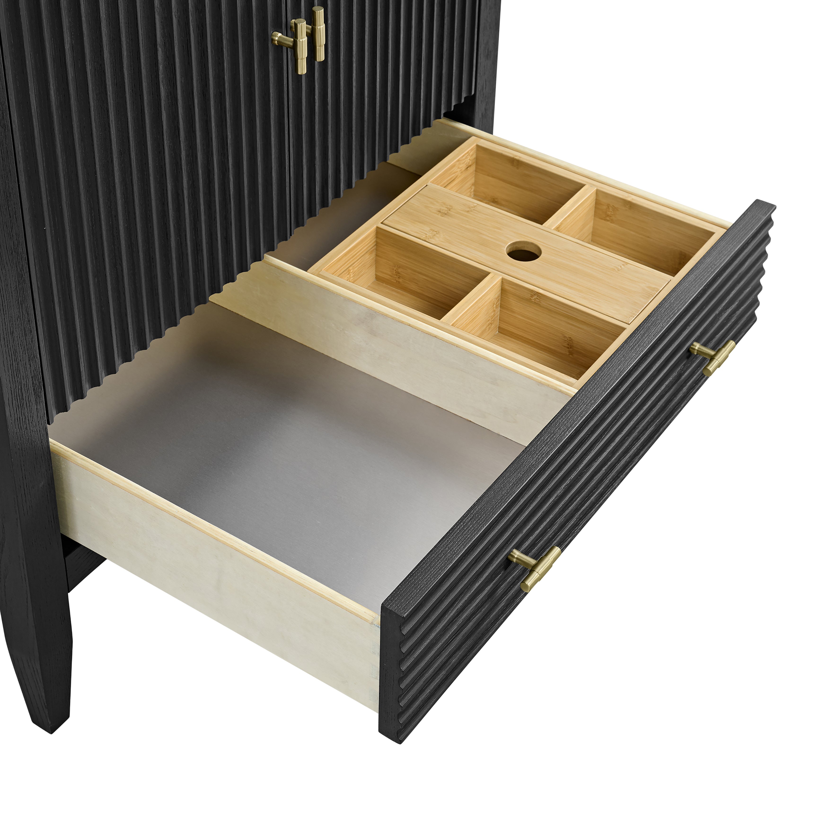 James Martin Myrrin 30" Single Vanity in Carbon Oak with 3cm Countertop