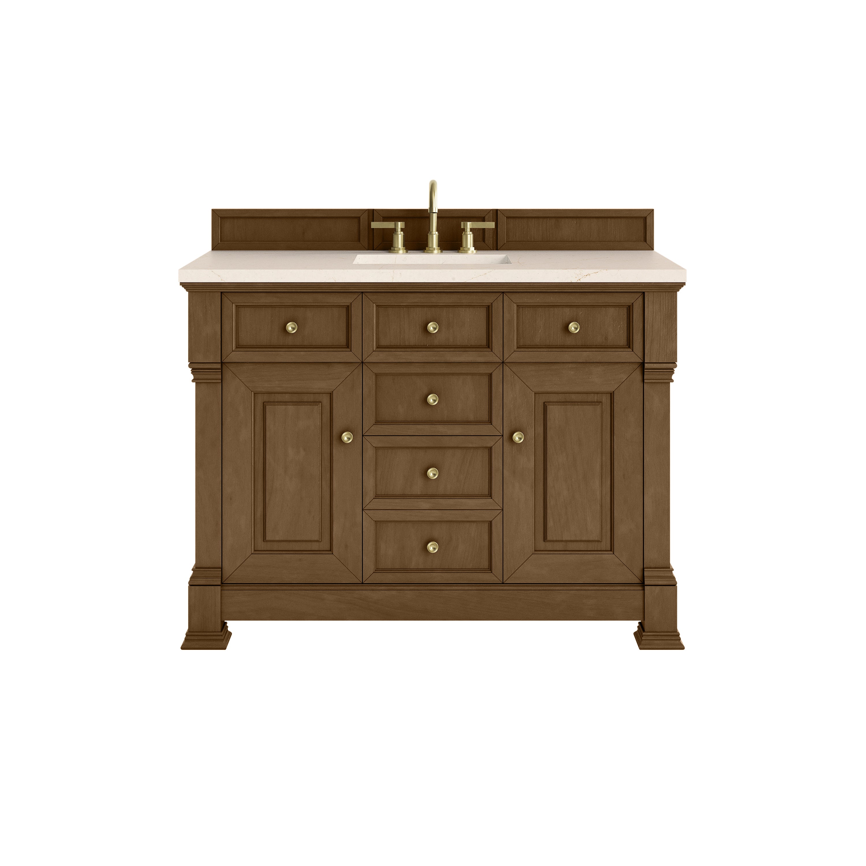 James Martin Brookfield 48" Single Vanity in Honey Oak with 3cm Countertop