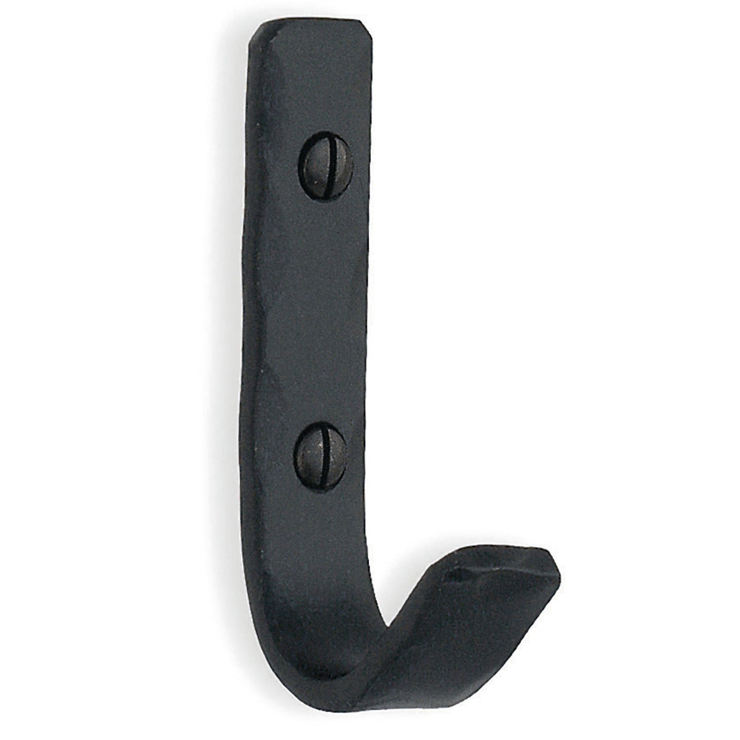 BESLAGSBODEN - Coat Hook in Black Wrought Iron, Height 70 mm