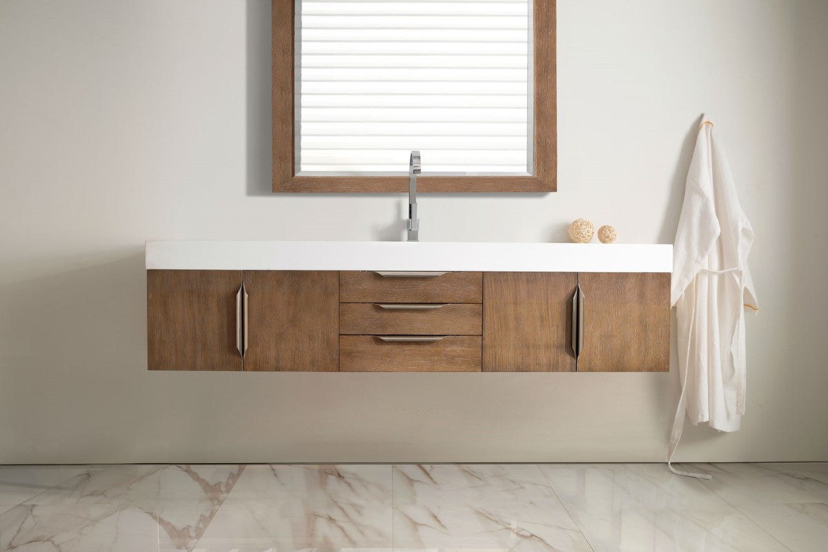 Columbia 72" Single Wall Mount Vanity Cabinet