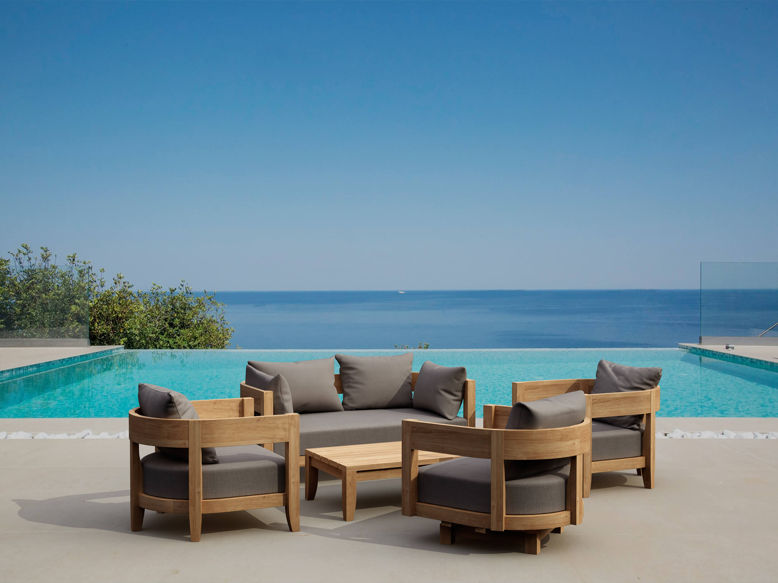 Set-173 5-Pc Coronado Deep Seating Set