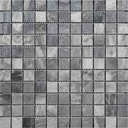 Bardiglio Polished Marble Mosaic Square 1"X1"