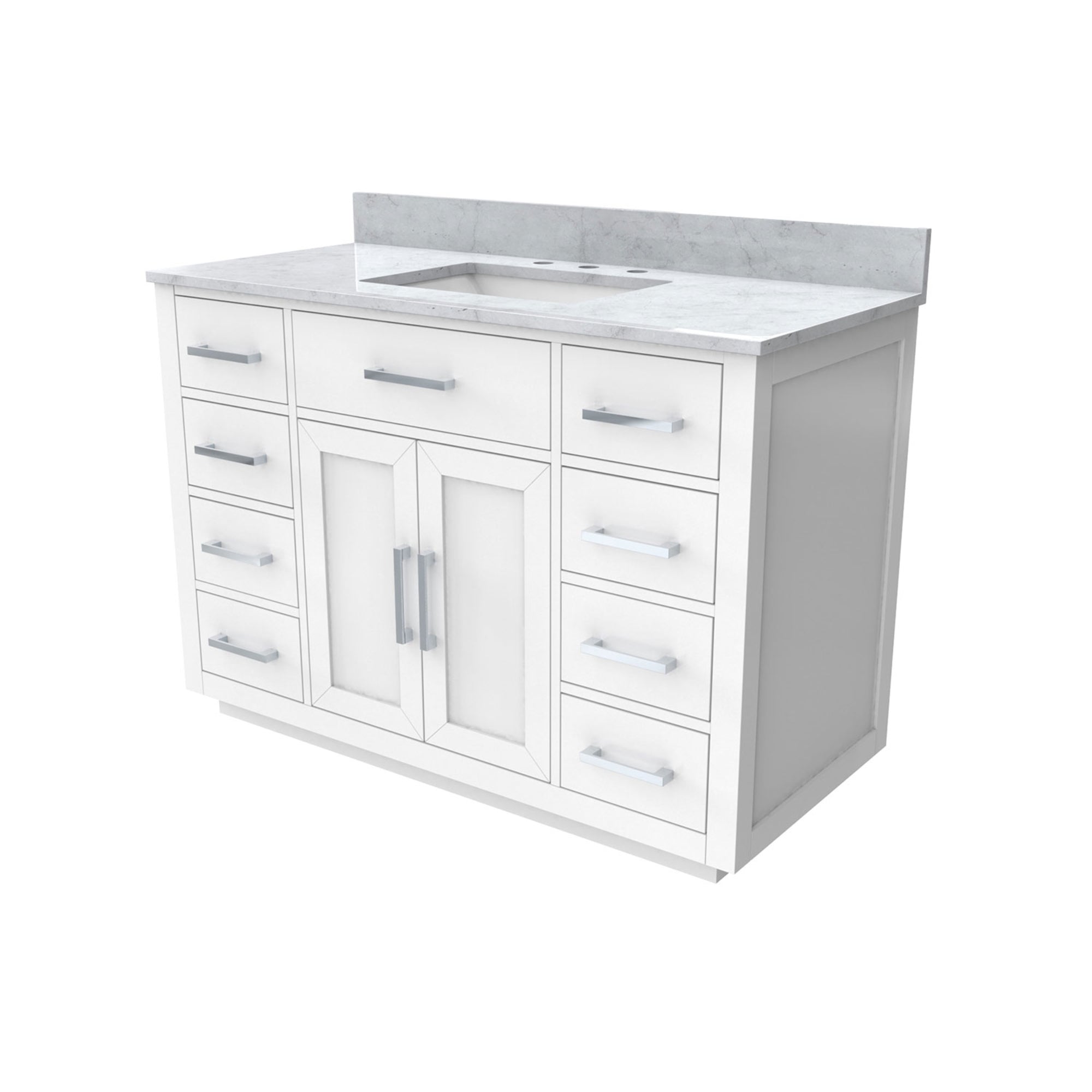 Dexterity 48" Vanity with Rectangular Sink