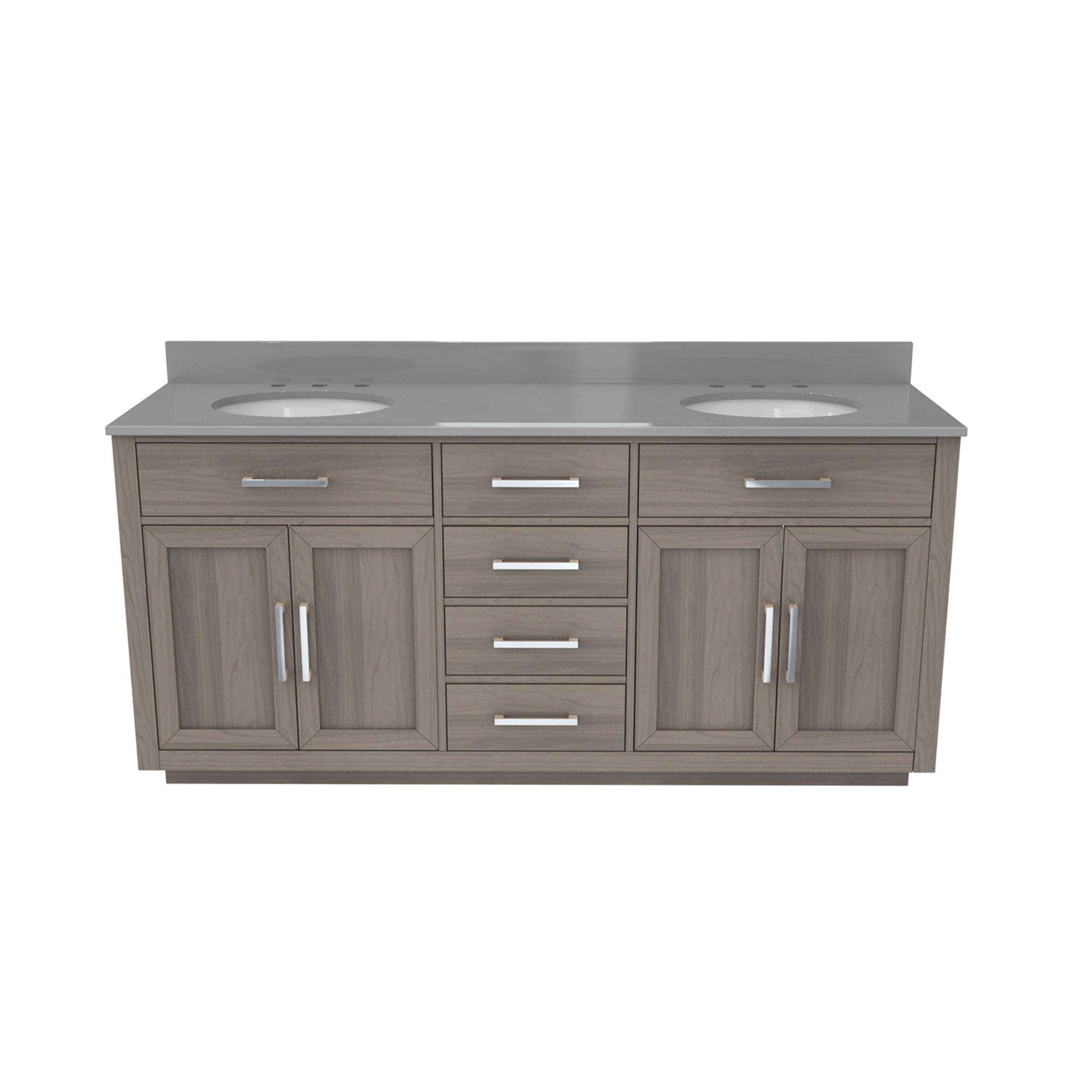 Dexterity 72" Vanity, Oval Sinks