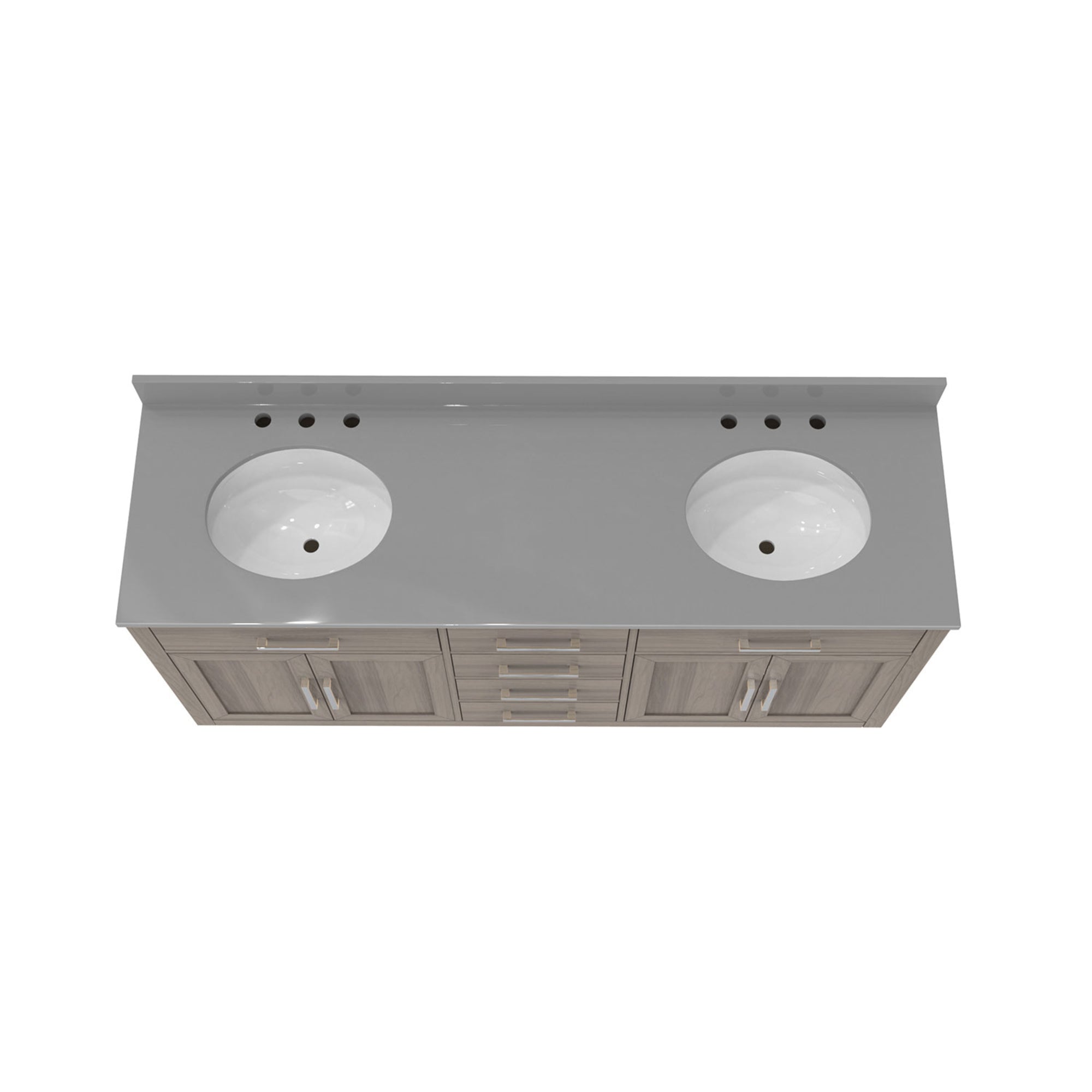 Dexterity 72" Vanity, Oval Sinks