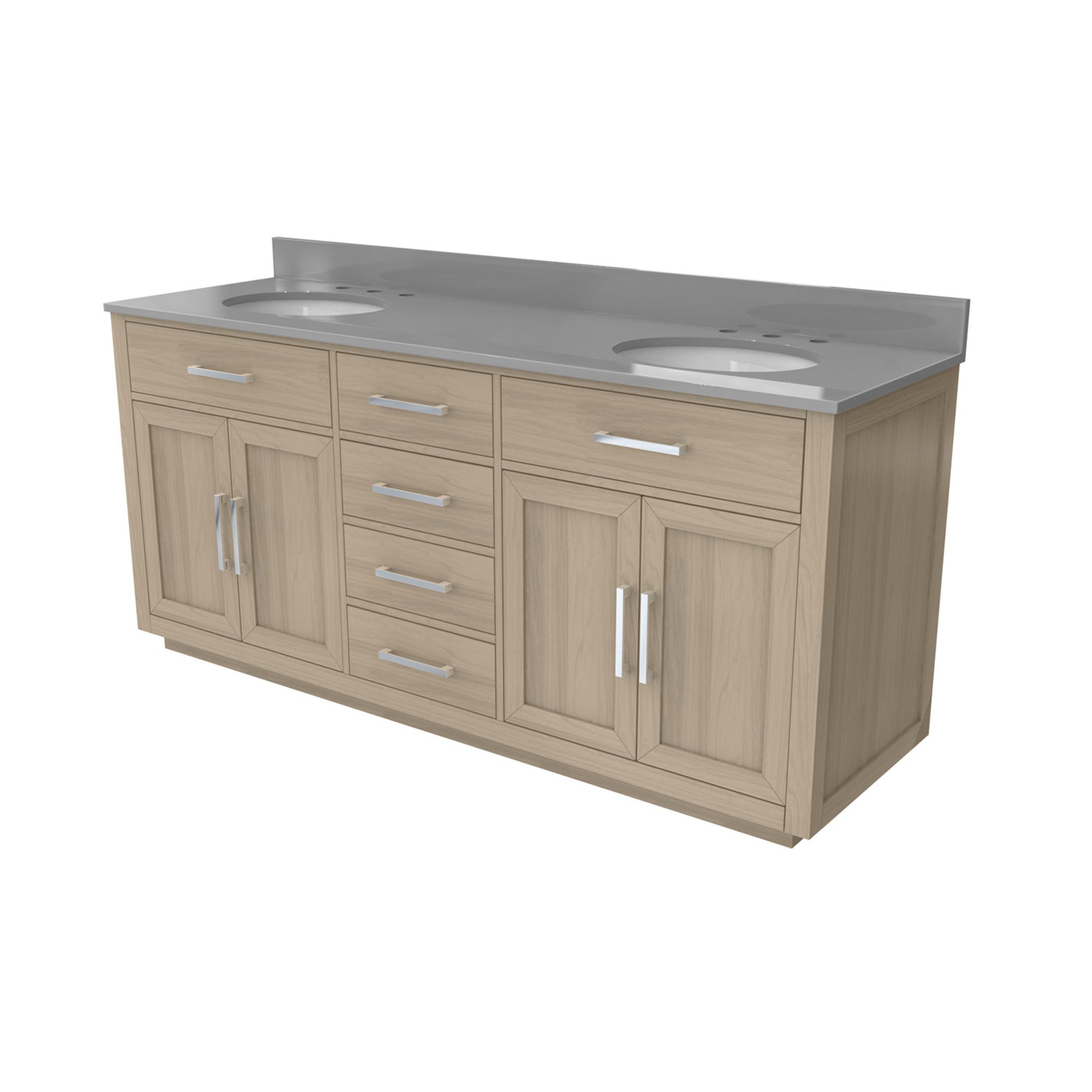 Dexterity 72" Vanity, Oval Sinks