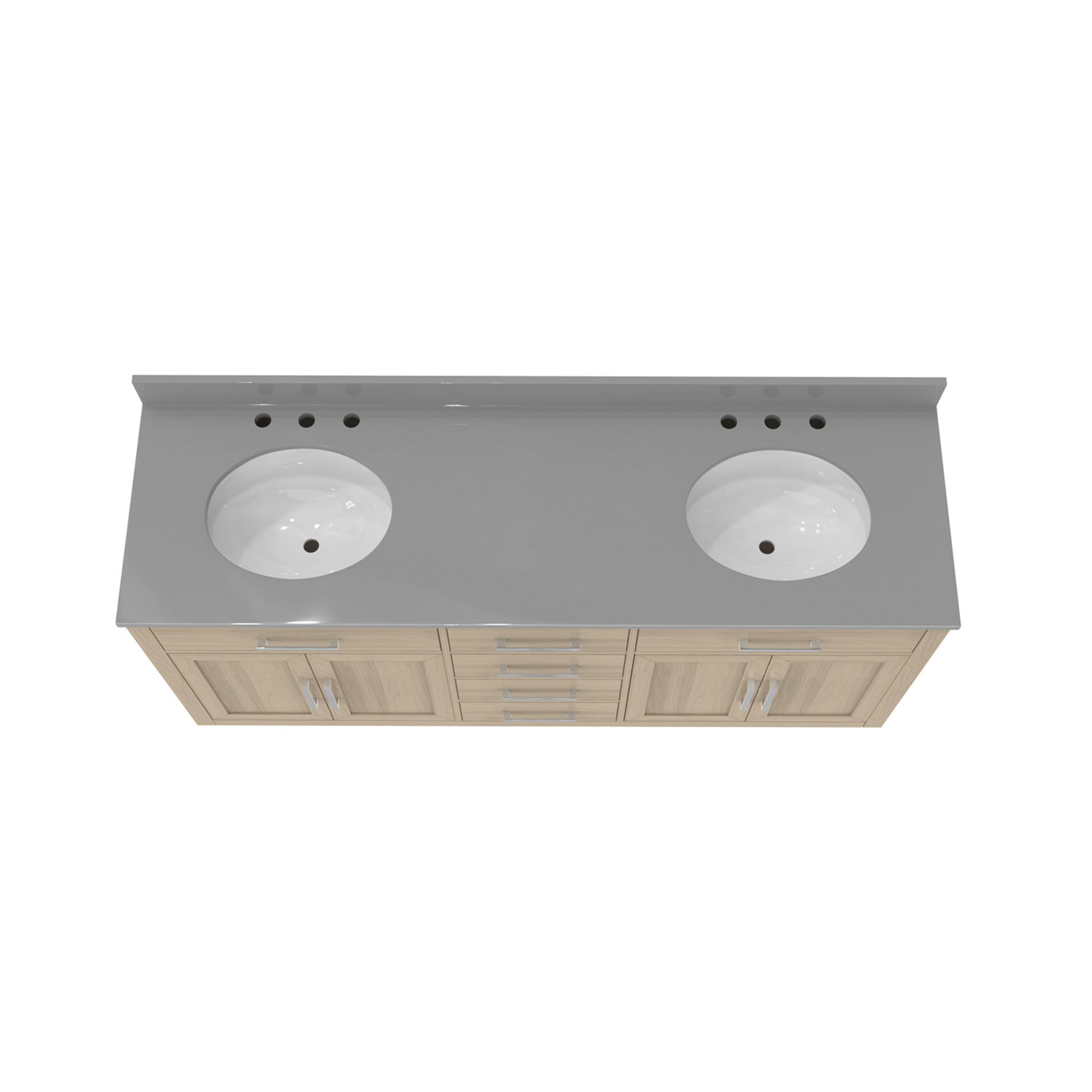 Dexterity 72" Vanity, Oval Sinks
