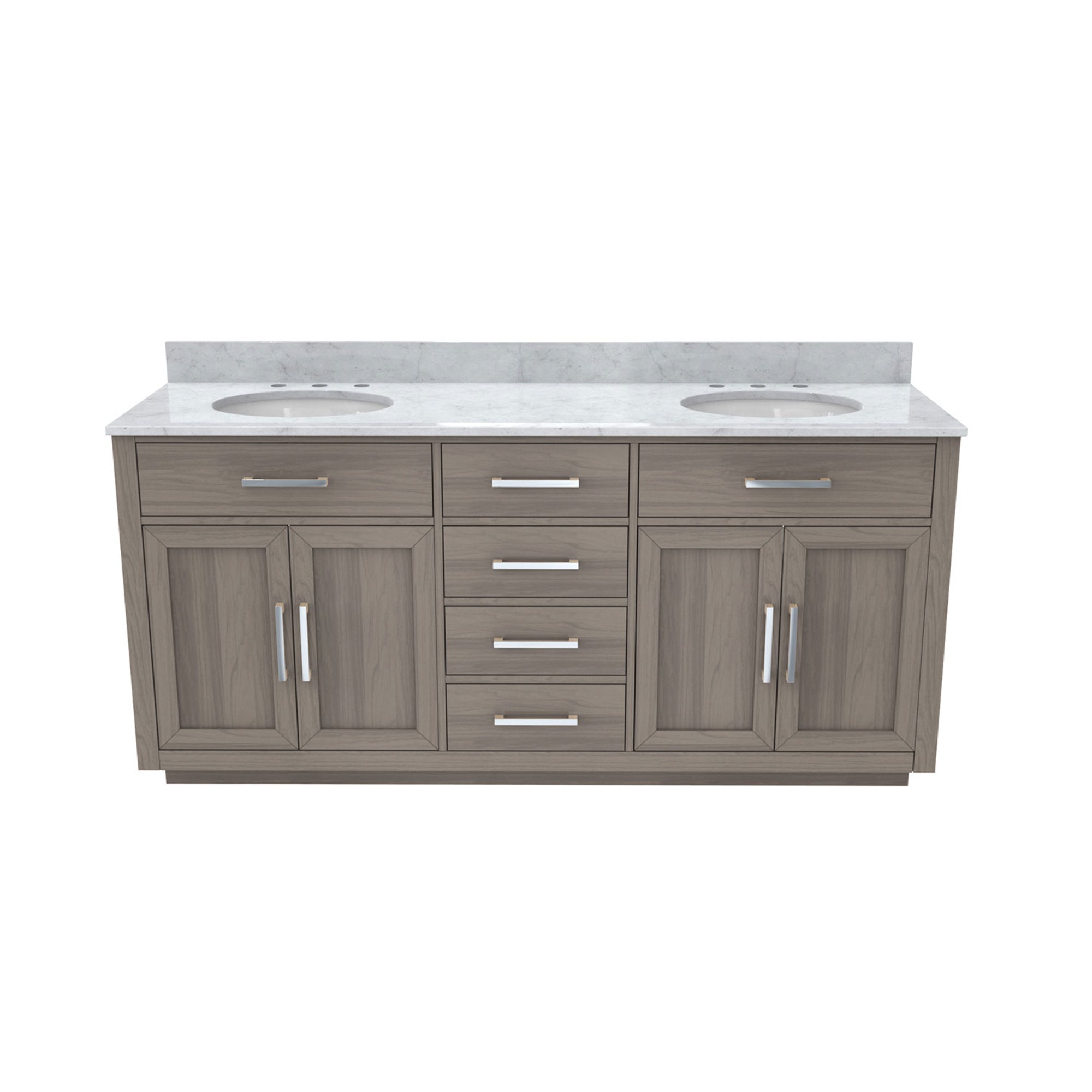 Dexterity 72" Vanity, Oval Sinks