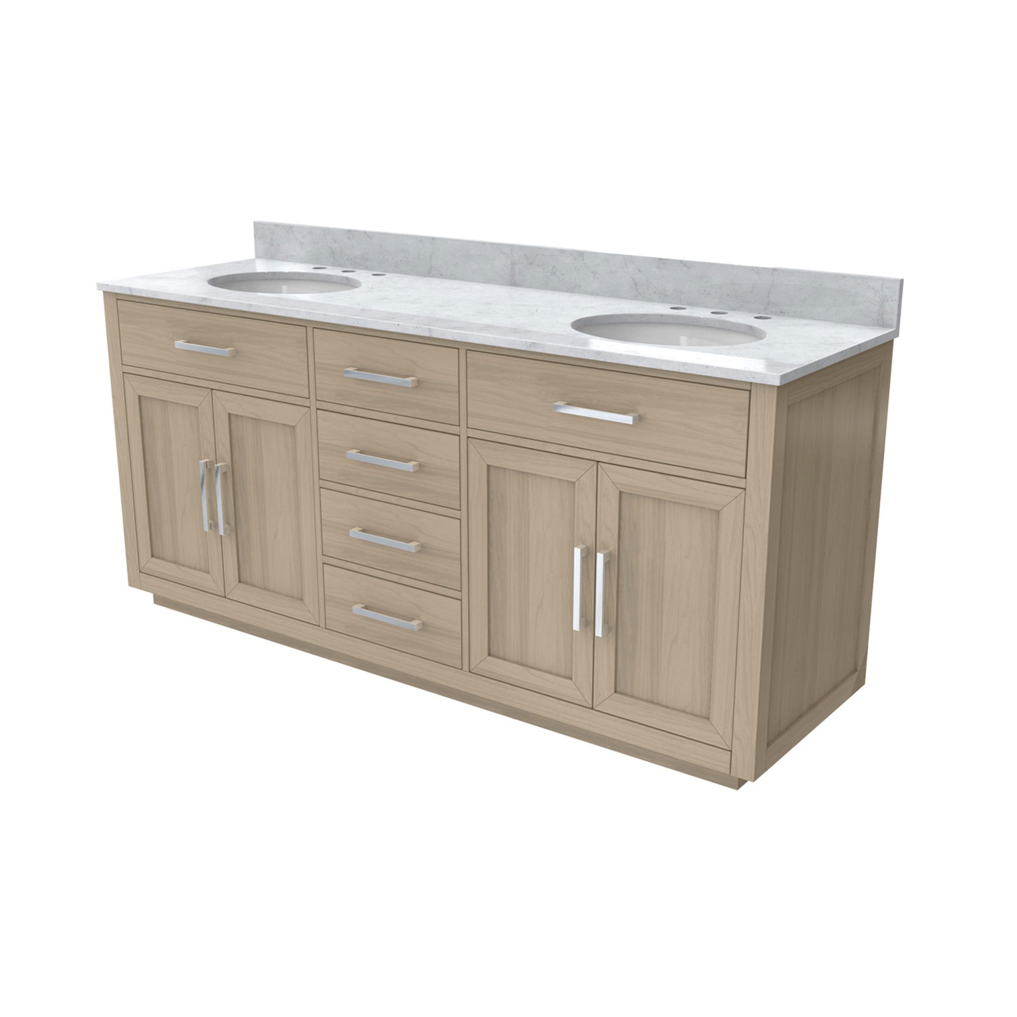 Dexterity 72" Vanity, Oval Sinks