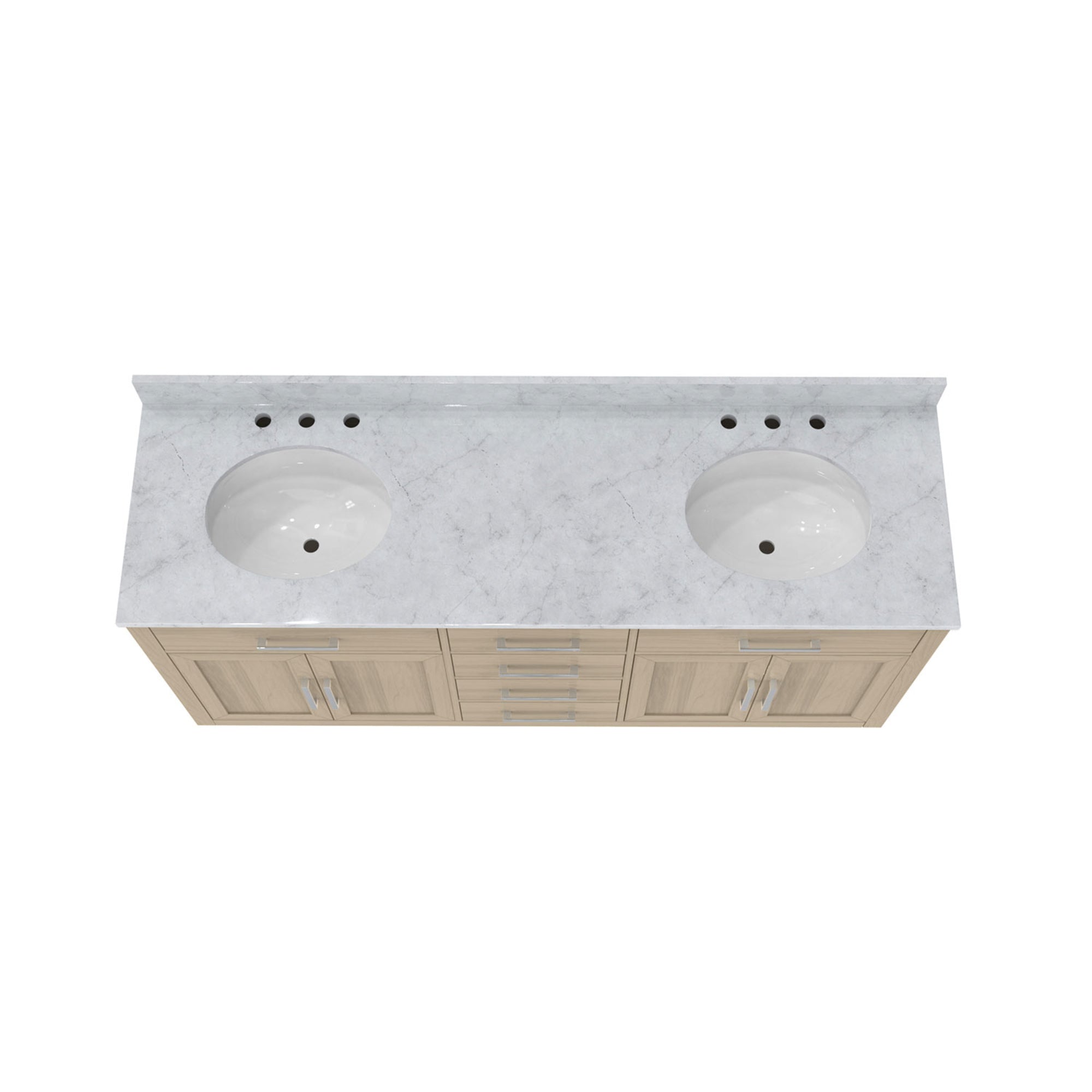 Dexterity 72" Vanity, Oval Sinks