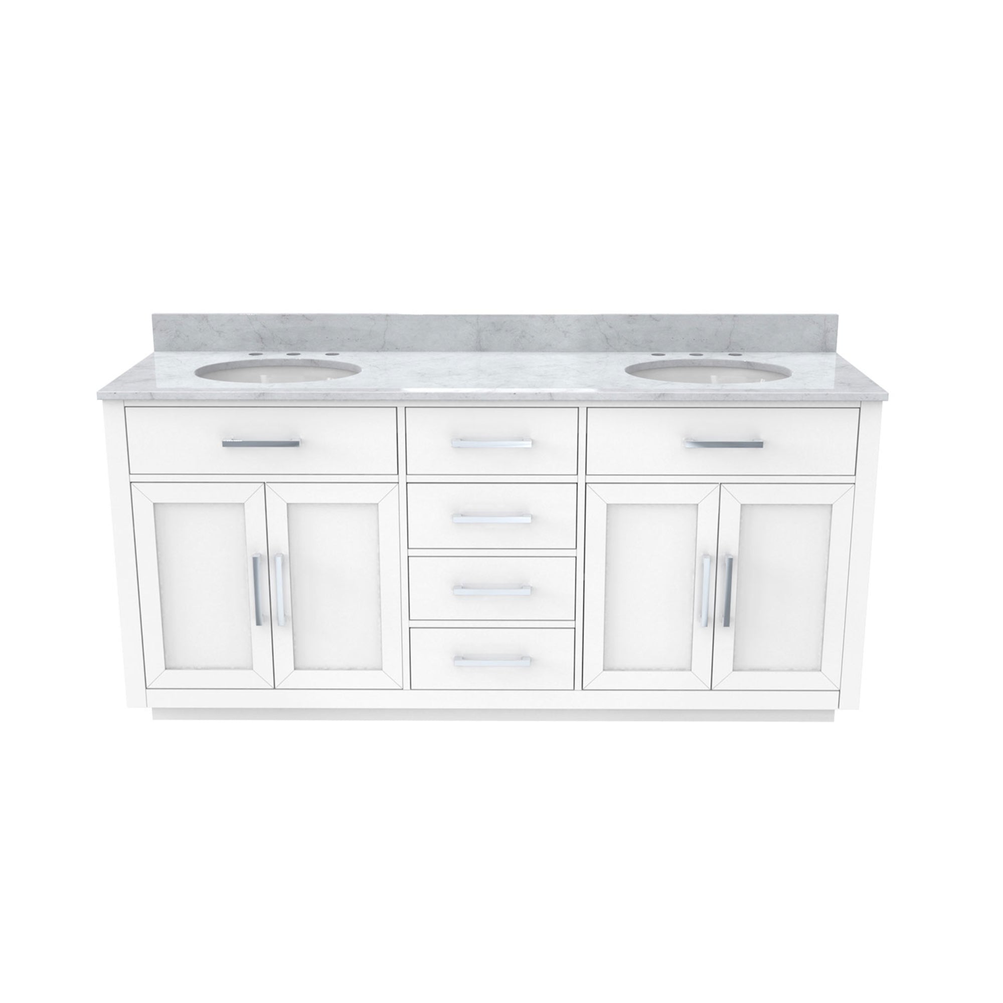 Dexterity 72" Vanity, Oval Sinks