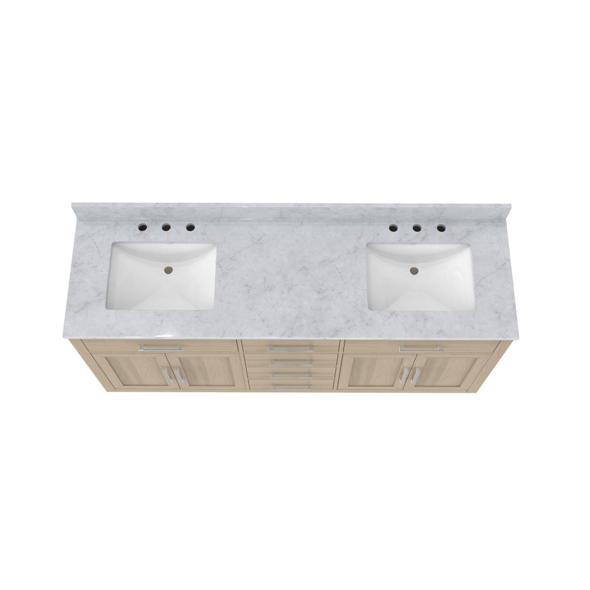 Dexterity 72" Vanity with Rectangular Sinks