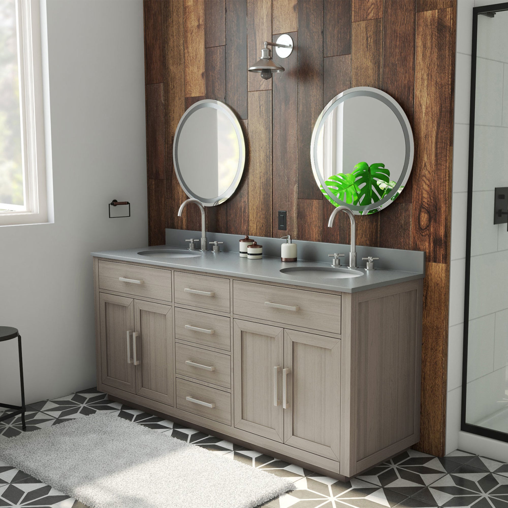 Dexterity 72" Vanity, Oval Sinks