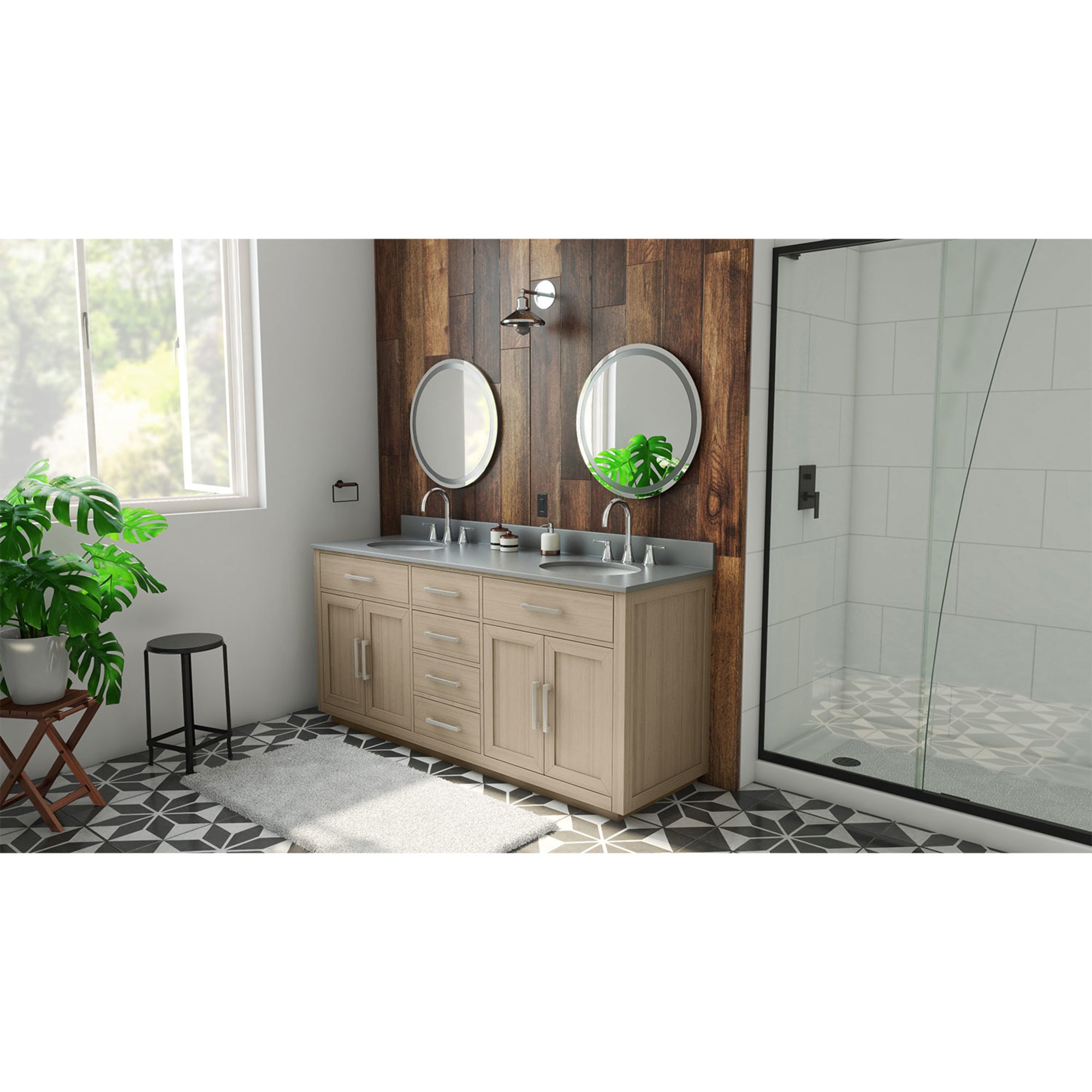 Dexterity 72" Vanity, Oval Sinks