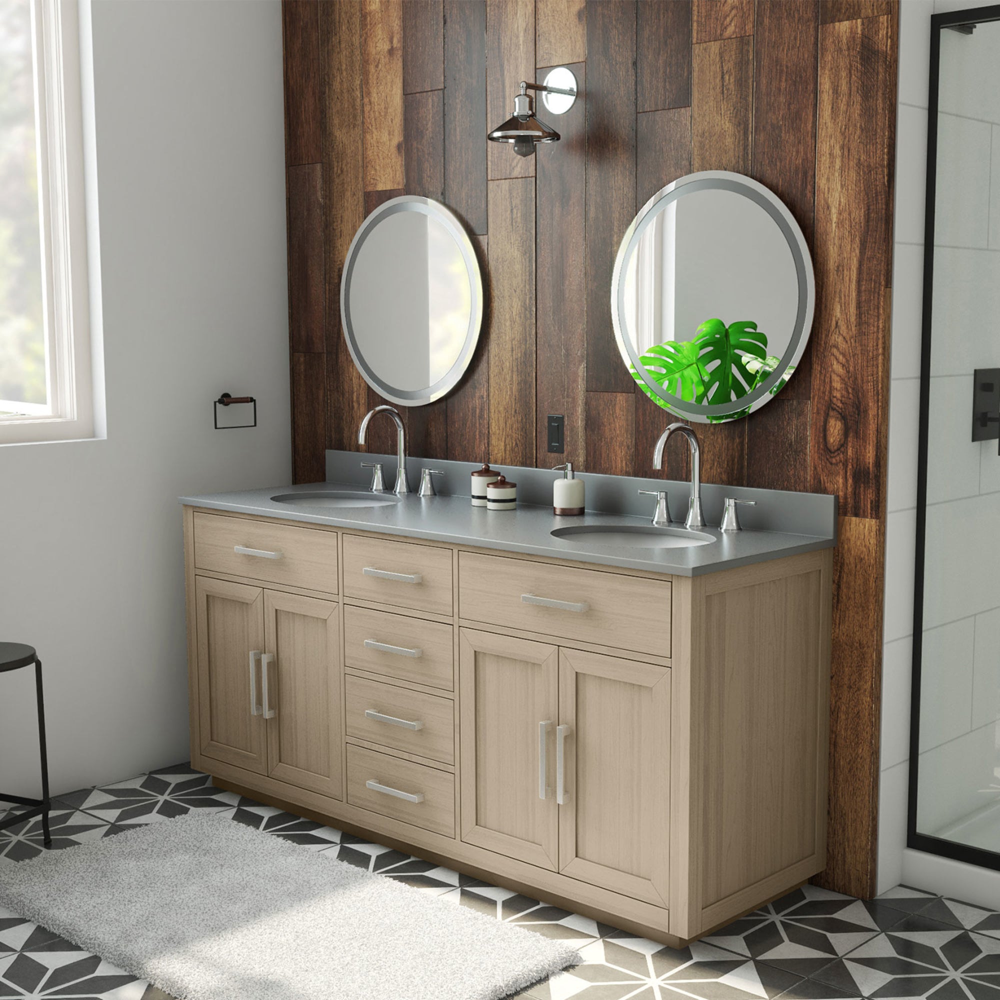 Dexterity 72" Vanity, Oval Sinks