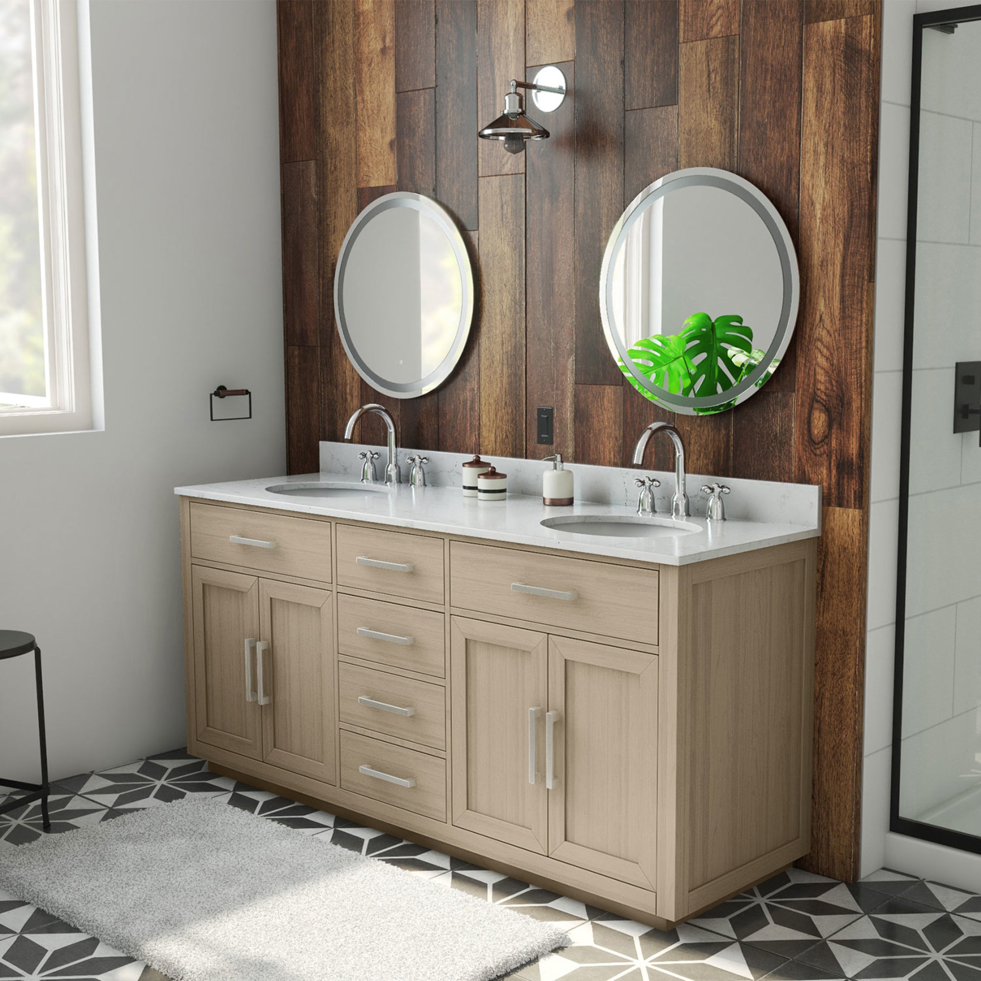 Dexterity 72" Vanity, Oval Sinks
