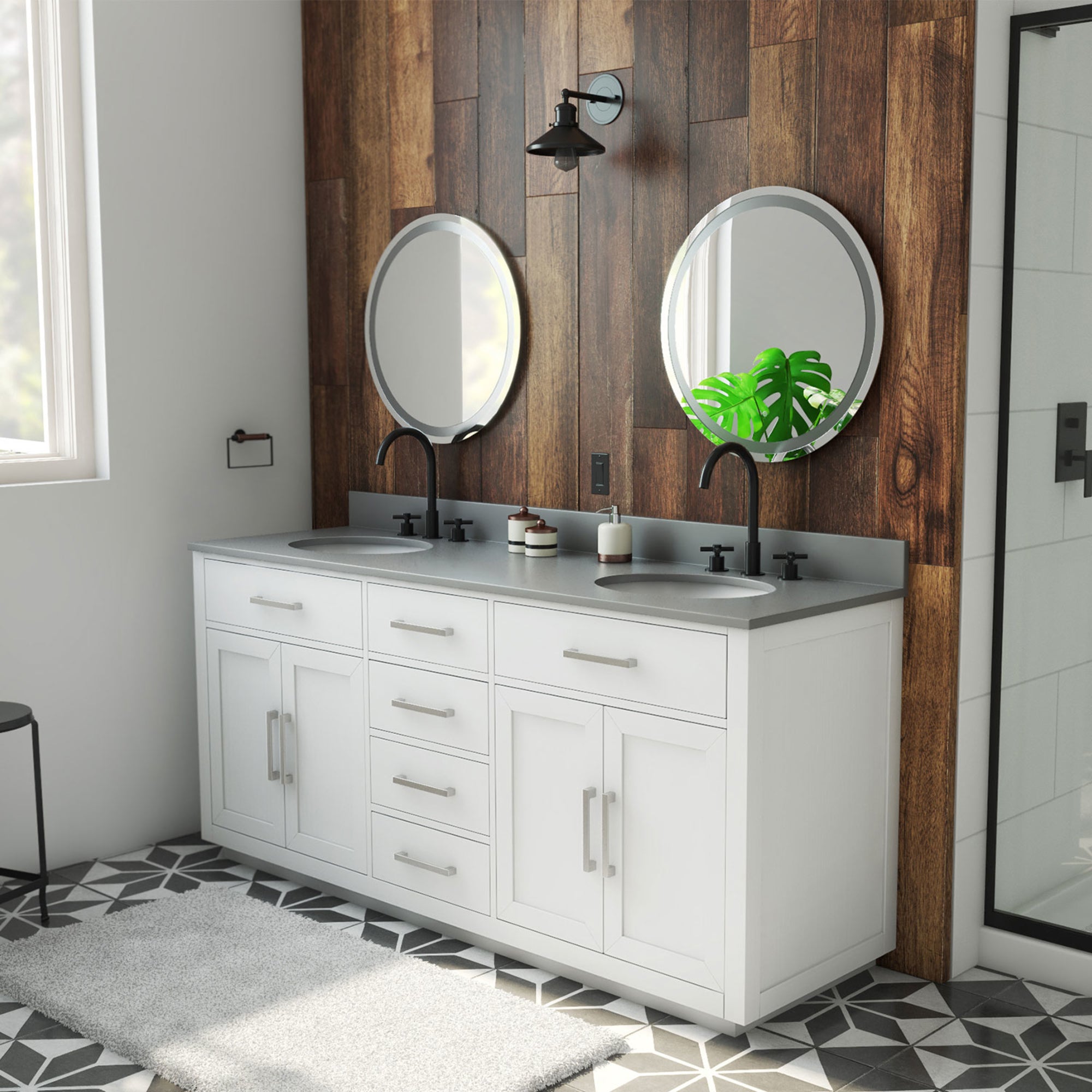 Dexterity 72" Vanity, Oval Sinks