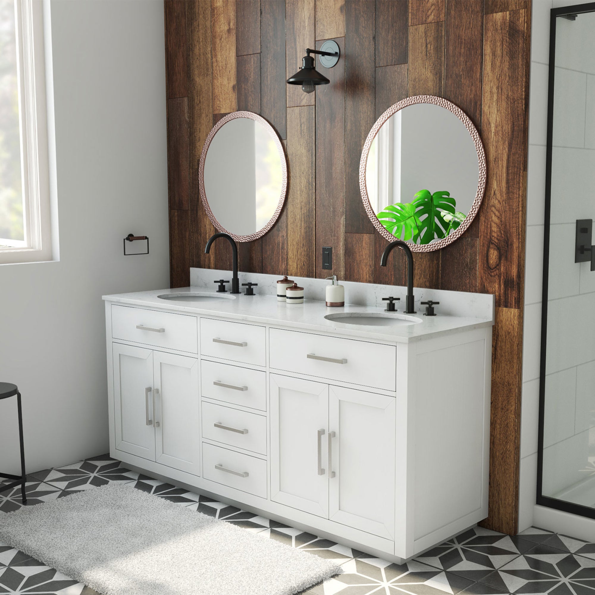 Dexterity 72" Vanity, Oval Sinks