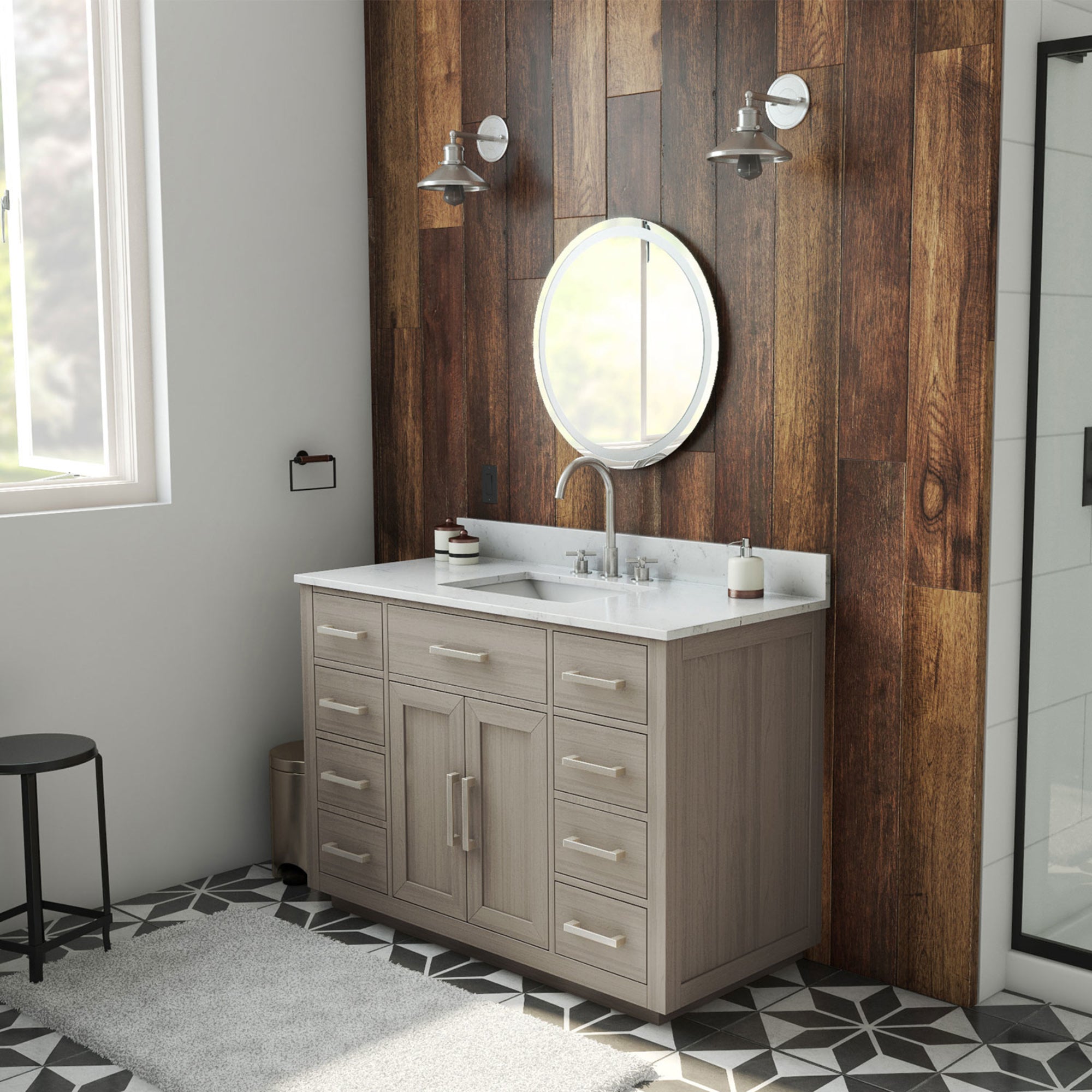 Dexterity 48" Vanity with Rectangular Sink