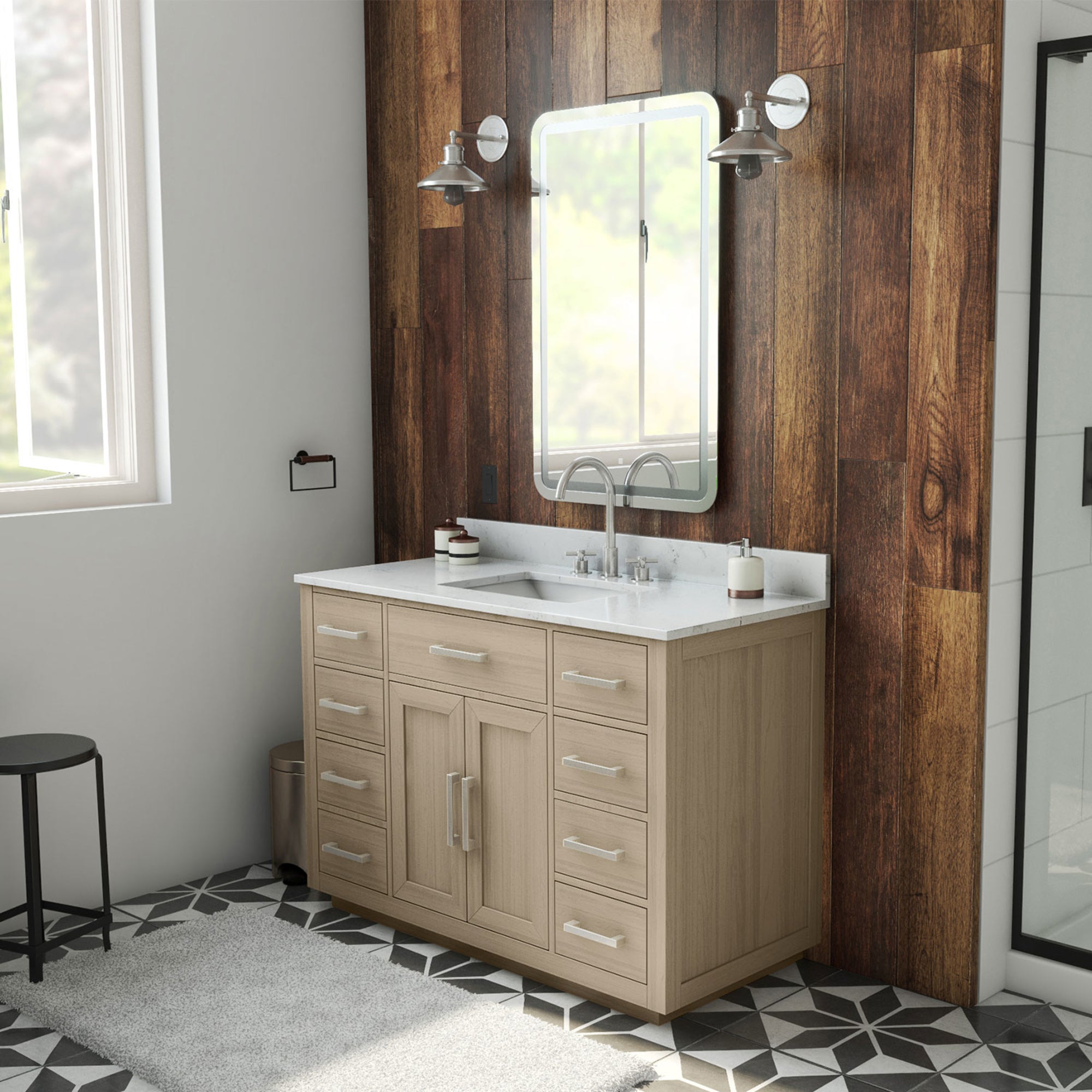 Dexterity 48" Vanity with Rectangular Sink