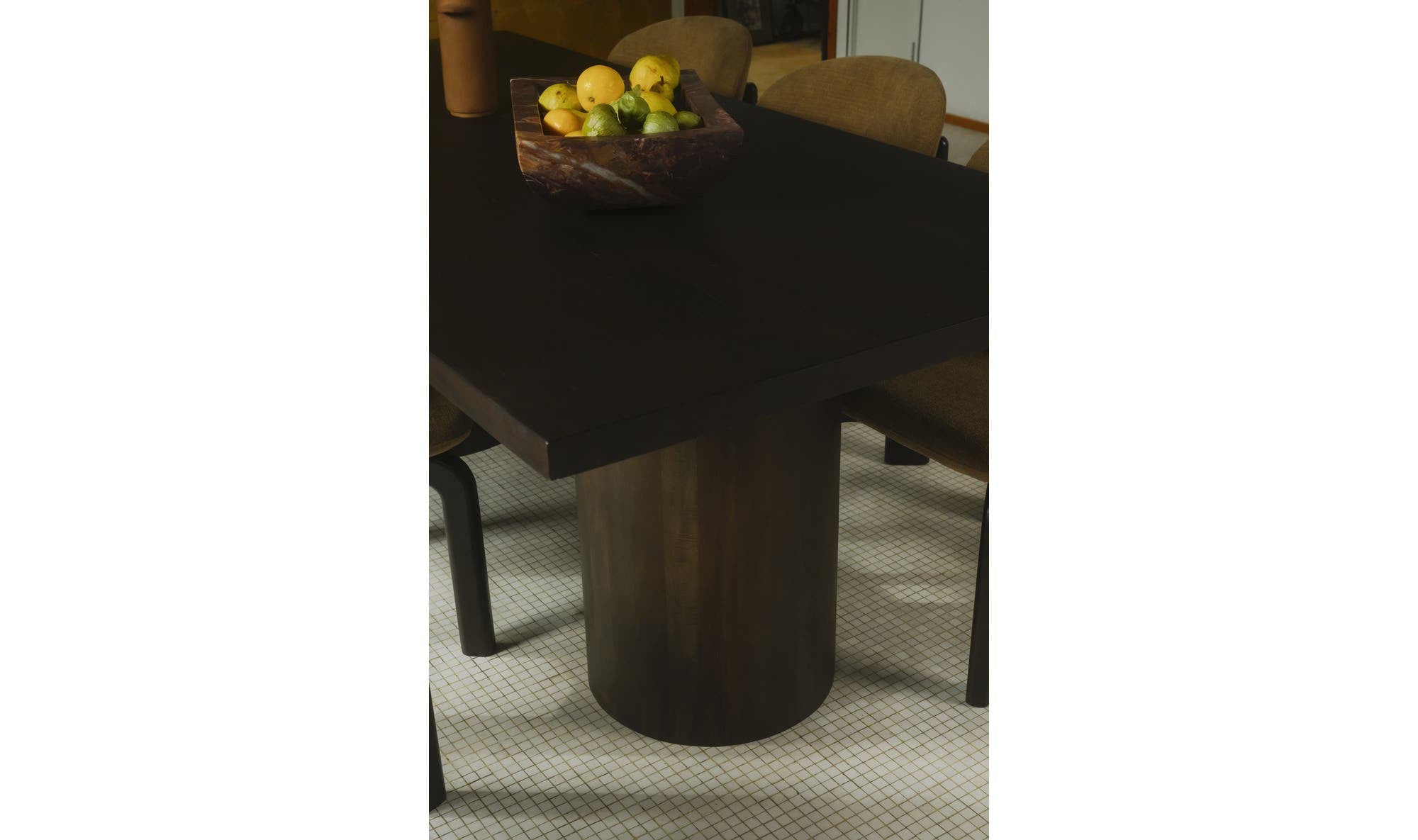 Moes Hadley Dining Table Small Warm Brown BB-1047