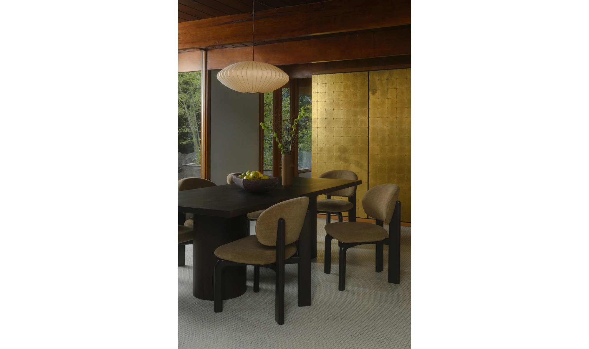 Moes Hadley Dining Table Small Warm Brown BB-1047