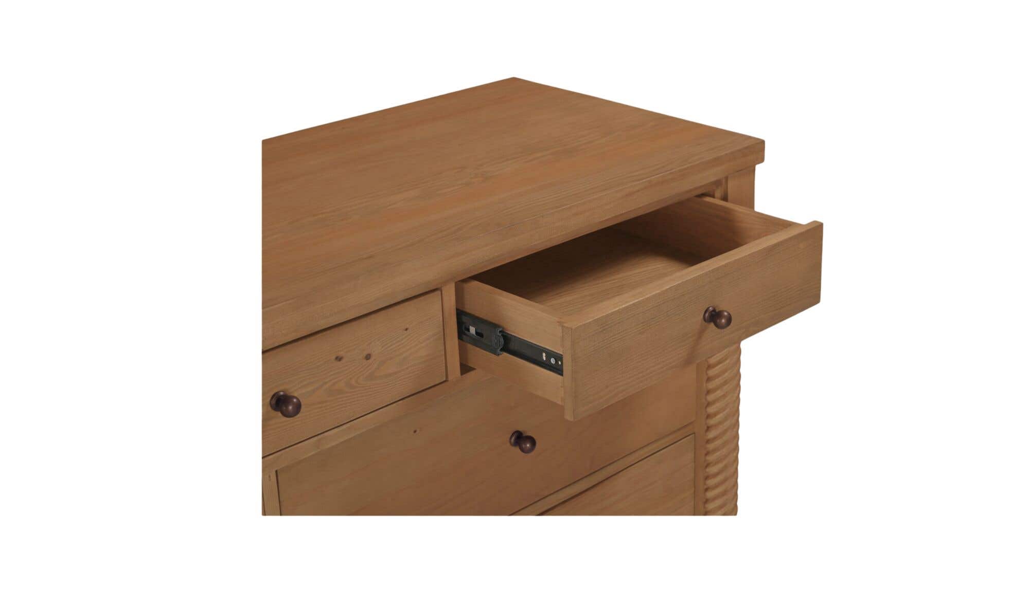 Moes Joni 7 Drawer Dresser Natural BB-1052