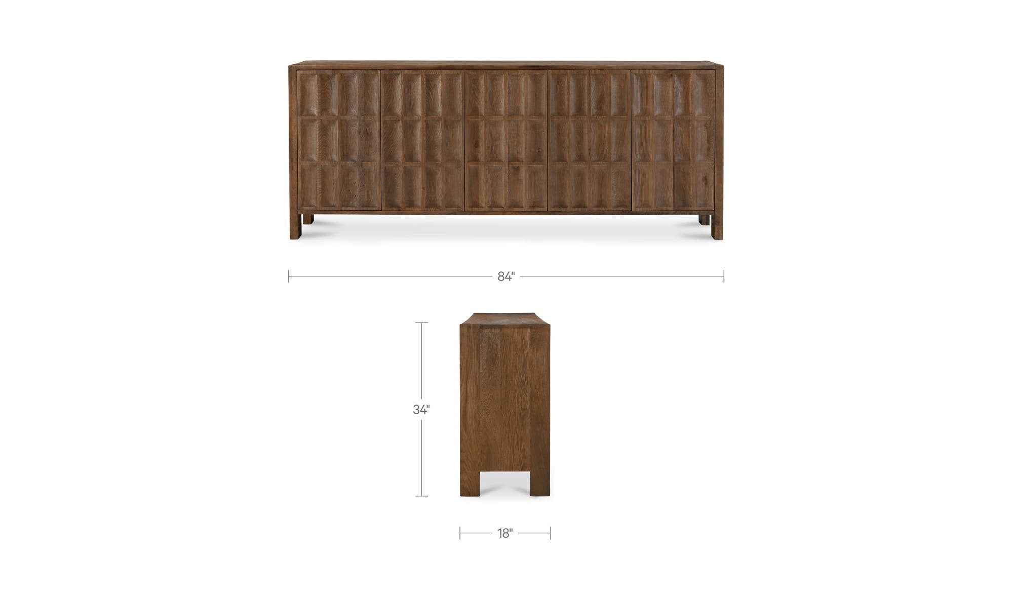 Moes Roland Sideboard Natural BB-1055