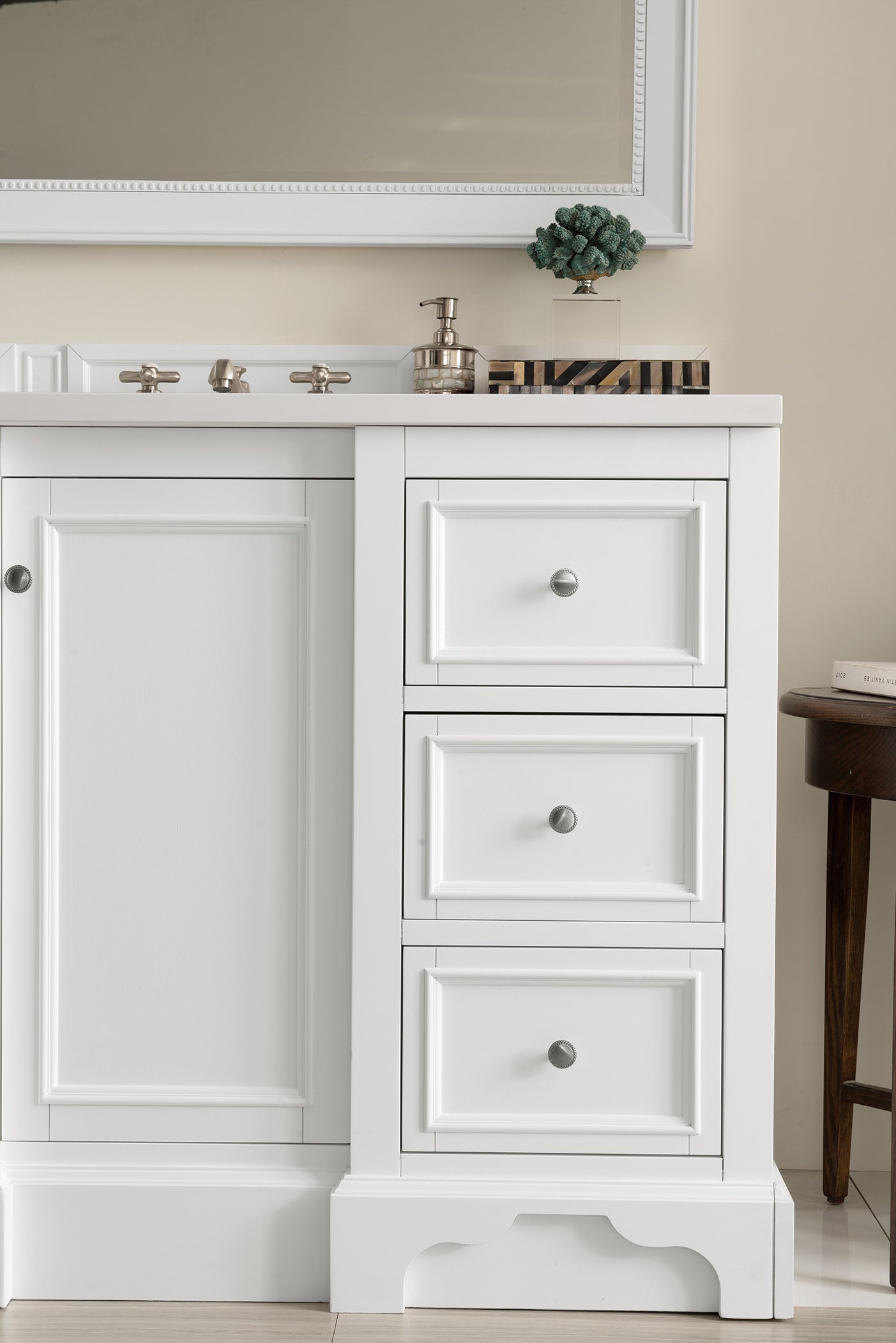 James Martin De Soto 48" Single Vanity in Bright White with 3cm Countertop