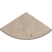 Bursa Beige Polished Marble Corner Shelf 9"