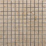Bursa Beige Polished Marble Mosaic Square 1"X1"