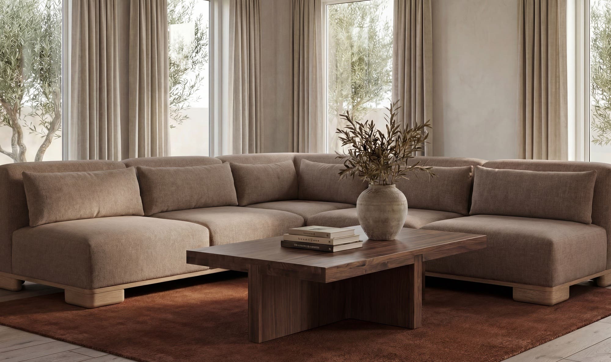 Moes Folke Coffee Table Walnut BC-1116