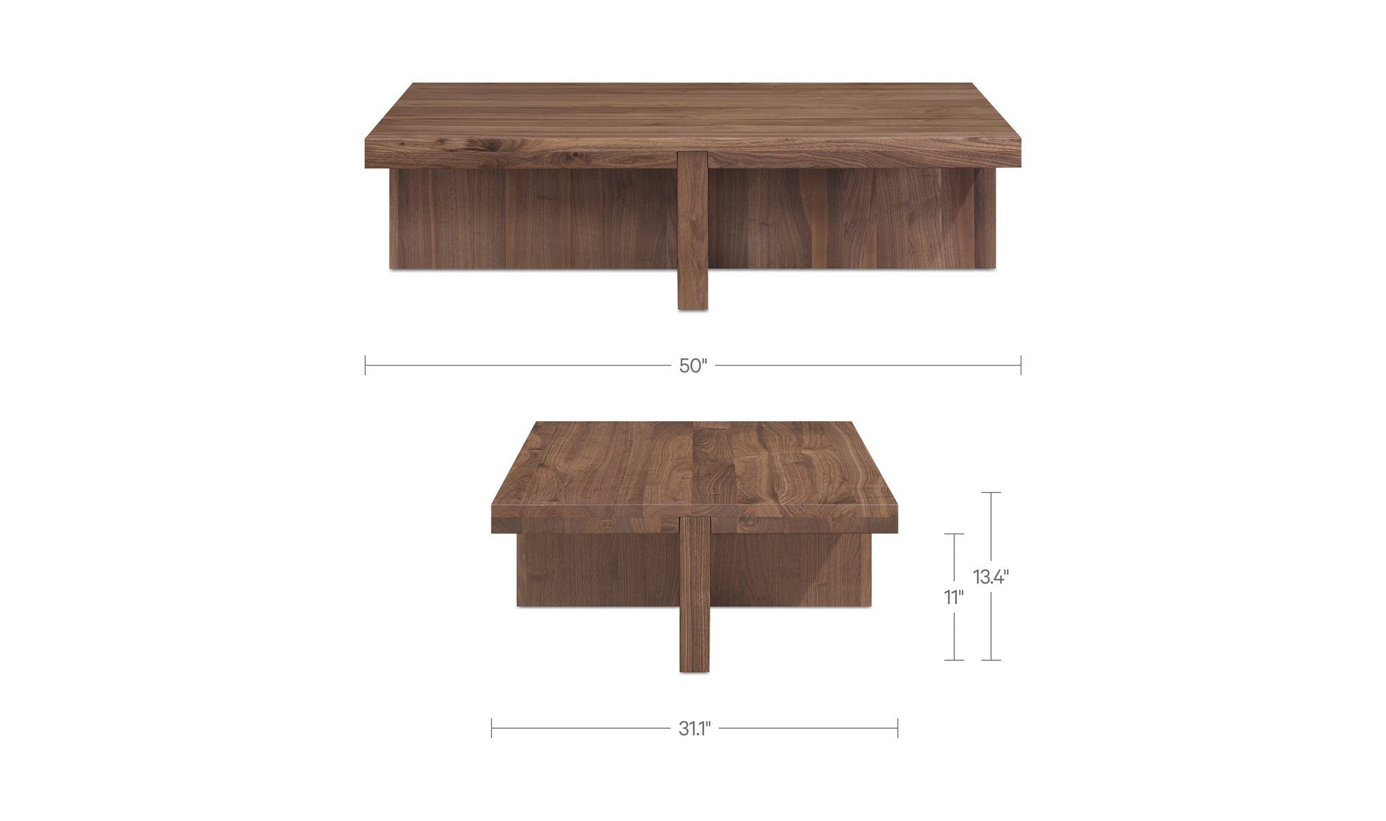Moes Folke Coffee Table Walnut BC-1116