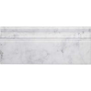 Bianco Carrara Honed Marble Molding Base 5"X12"