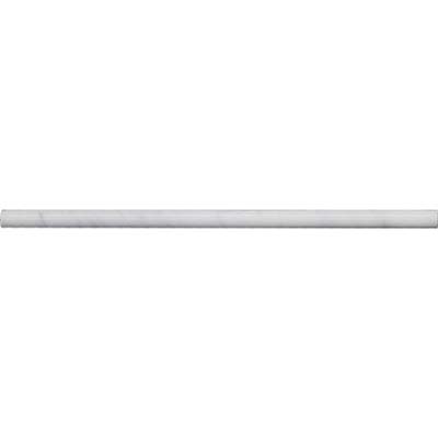 Bianco Carrara Honed Marble Molding Pencil Liner 1/2"X12"