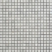 Bianco Carrara Polished Marble Mosaic Square 5/8"X5/8"