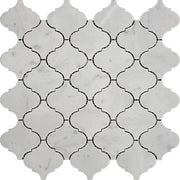 Bianco Carrara Honed Marble Mosaic Lantern